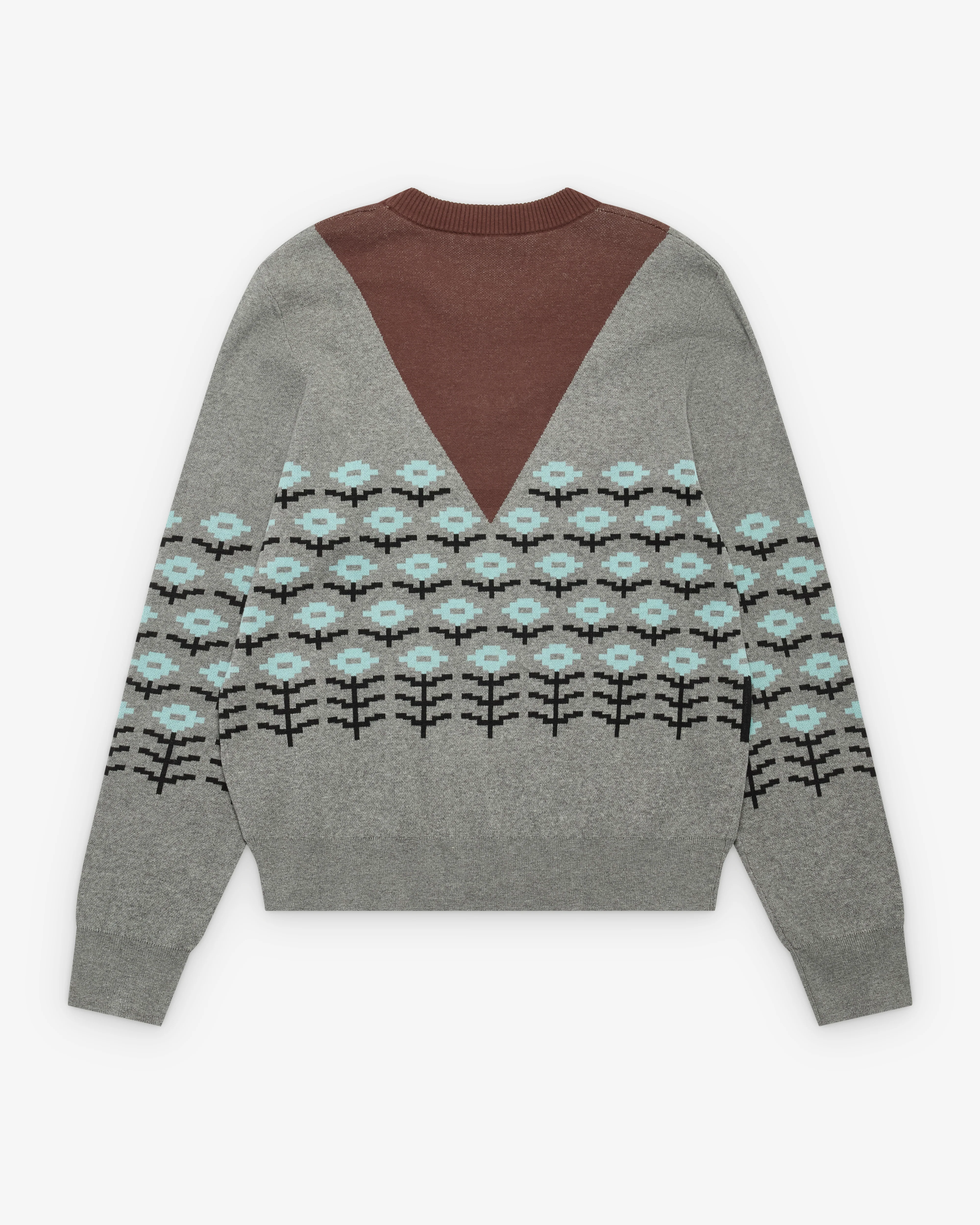 Craig Green - Men's Pixel Flower Jumper - (Brown/Grey)