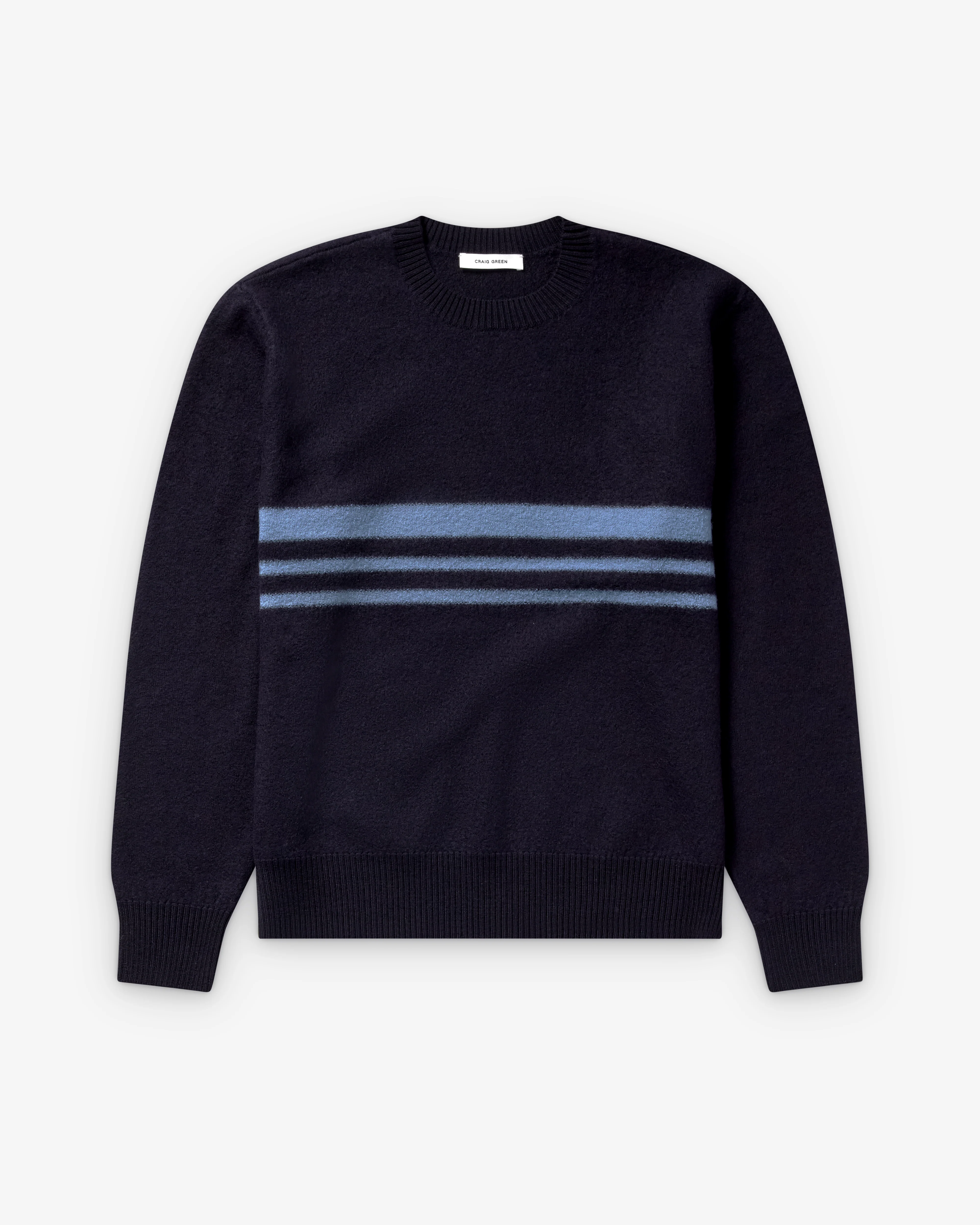Craig Green - Men's Felt Stripe Jumper - (Navy/Blue)