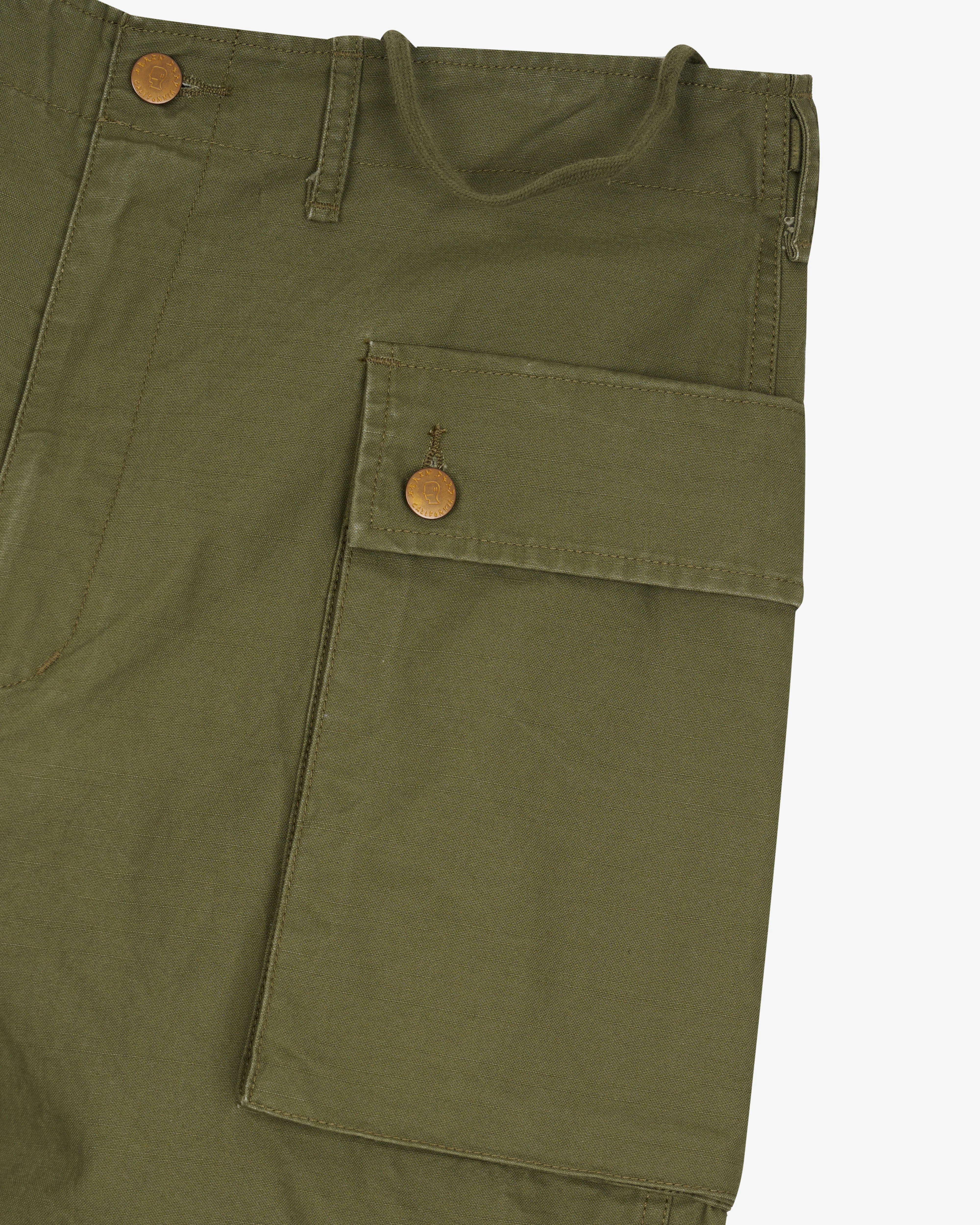 Brain Dead - Men's Canvas Overpant - (Army)