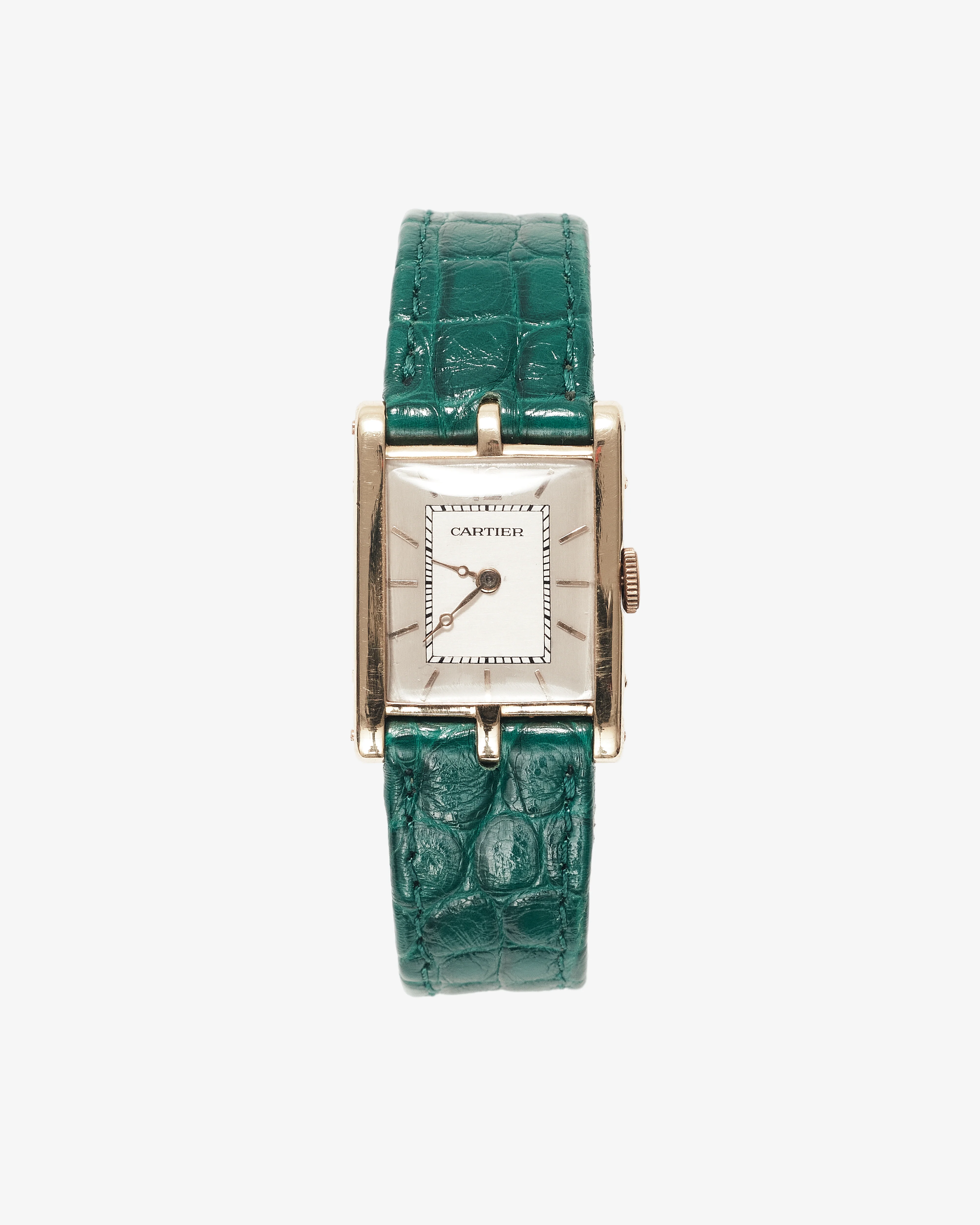 Classic 55 - Cartier Vintage Tank Central Lugs Made for Asprey 1930s - (Yellow Gold) view 1, Click to Zoom in