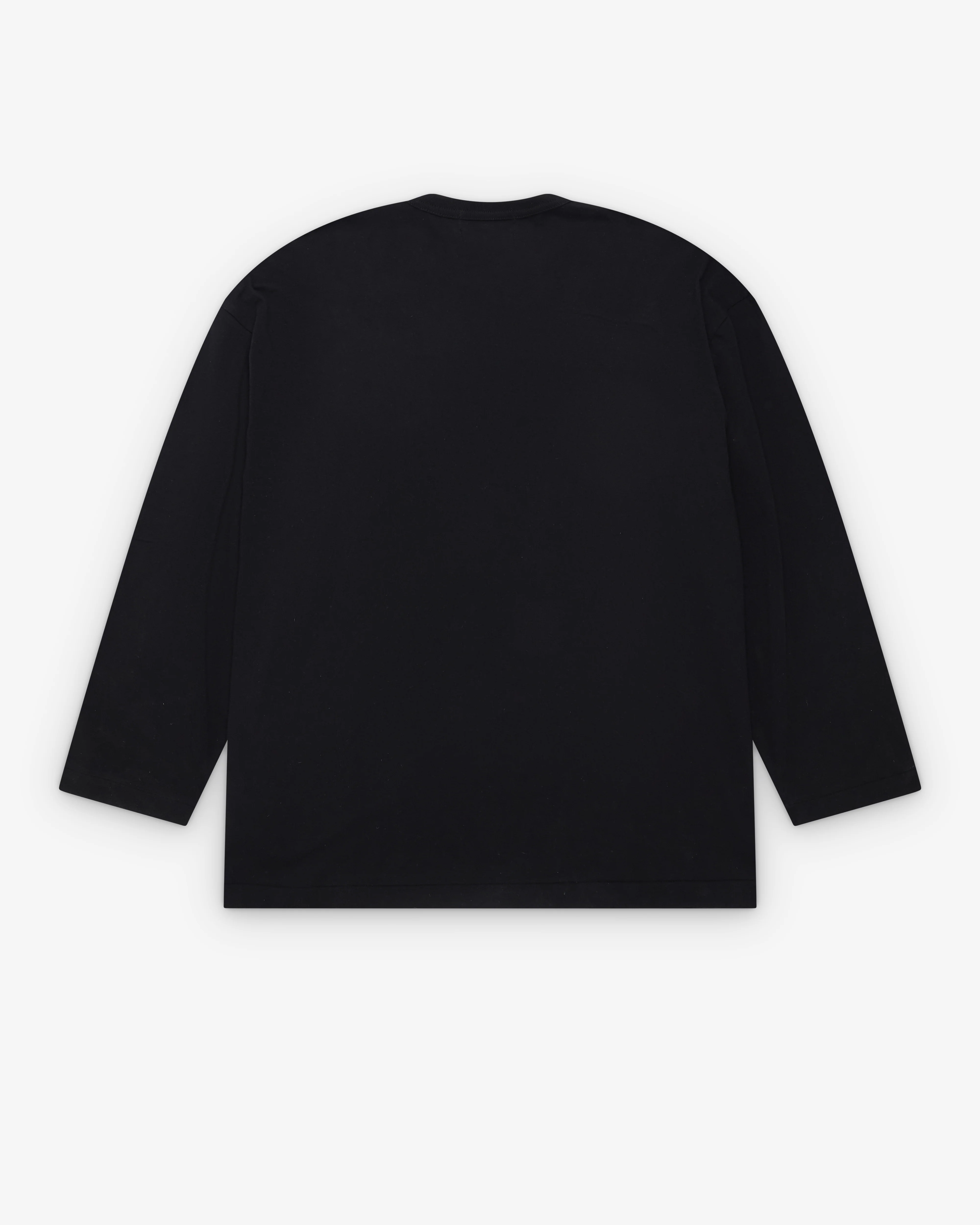 CDG - Men's Wavy Print Oversized L/S T-Shirt - (Black)