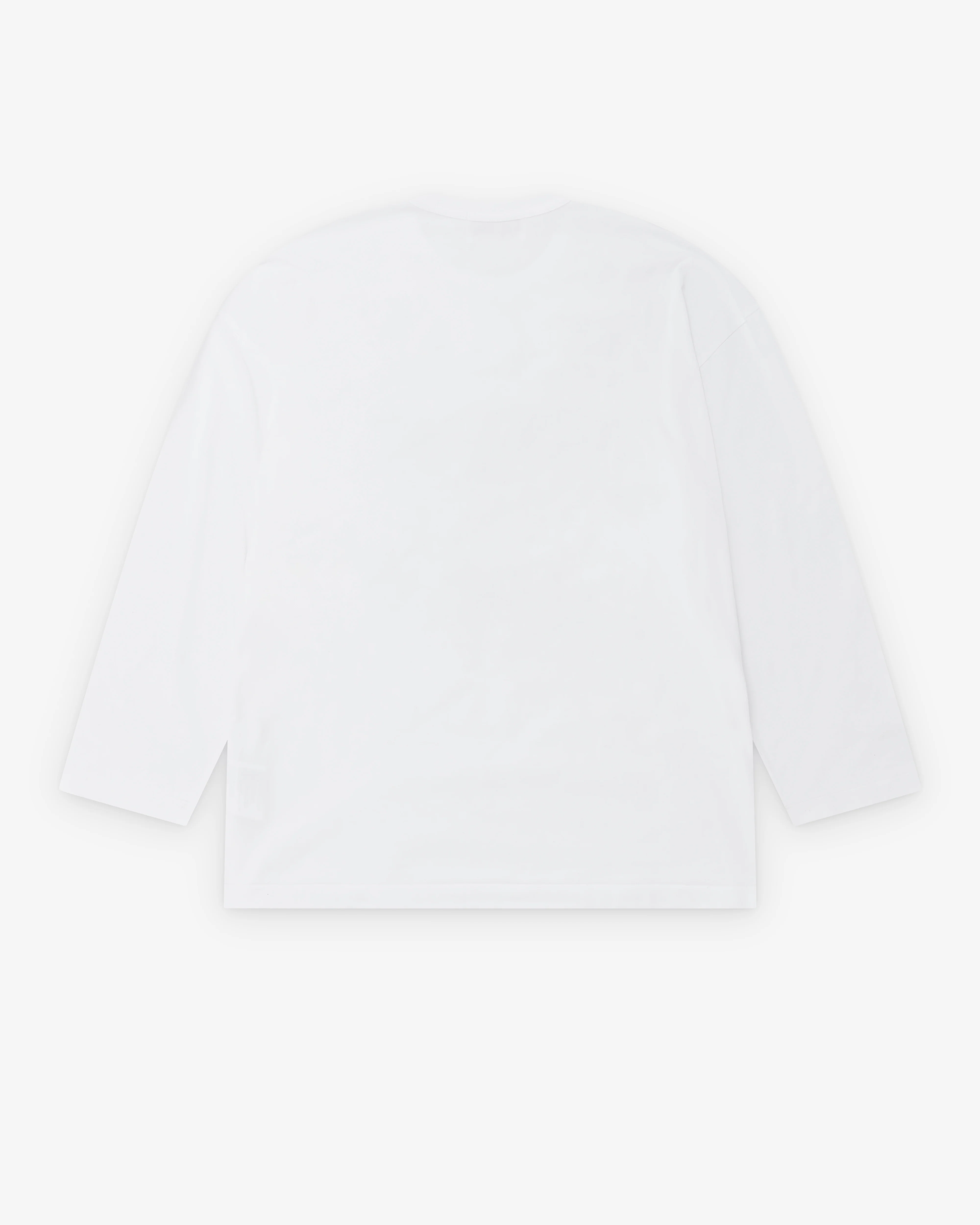 CDG - Men's Wavy Print Oversized L/S T-Shirt - (White)