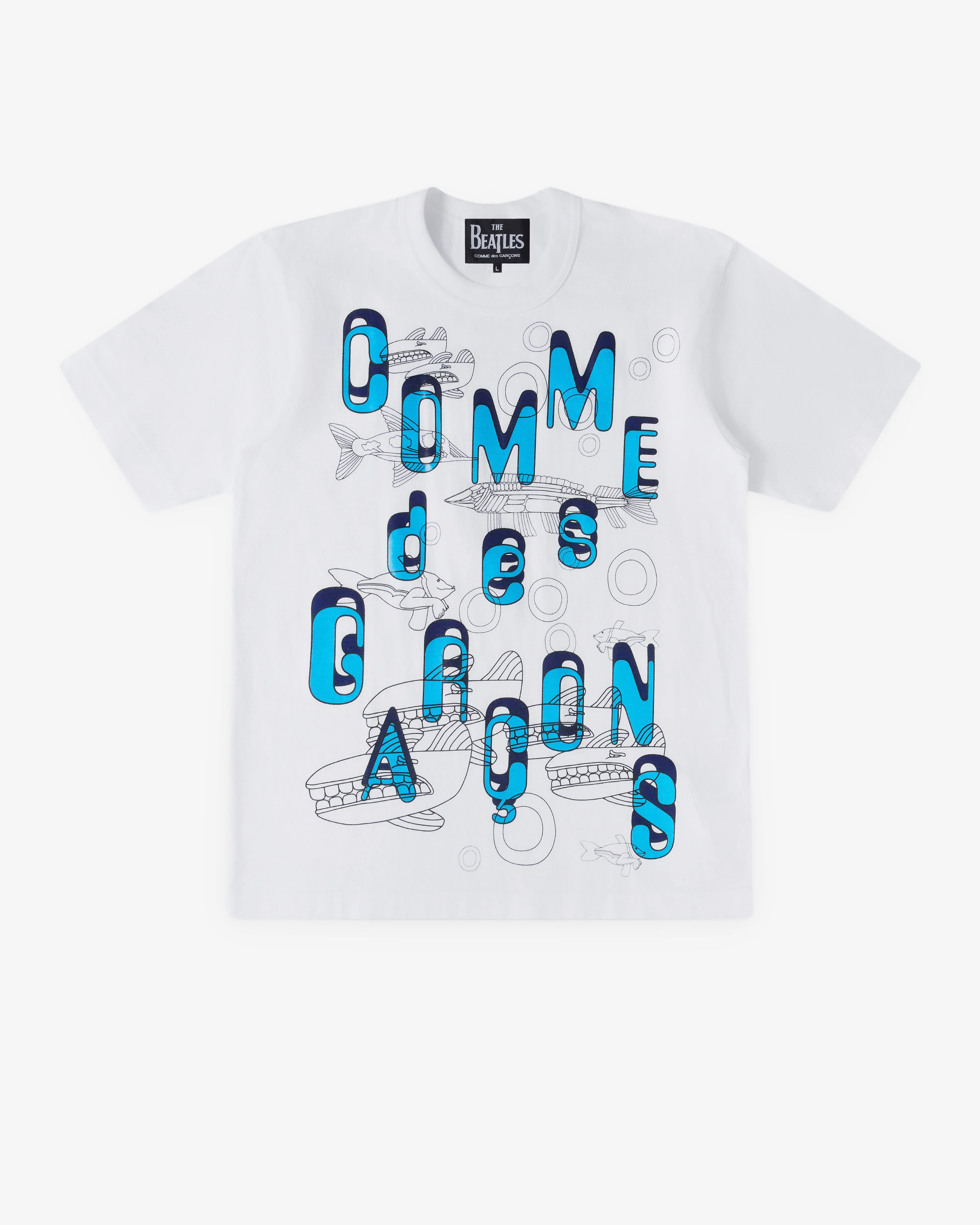 CDG Beatles - CDG Underwater Print T-Shirt - (White)