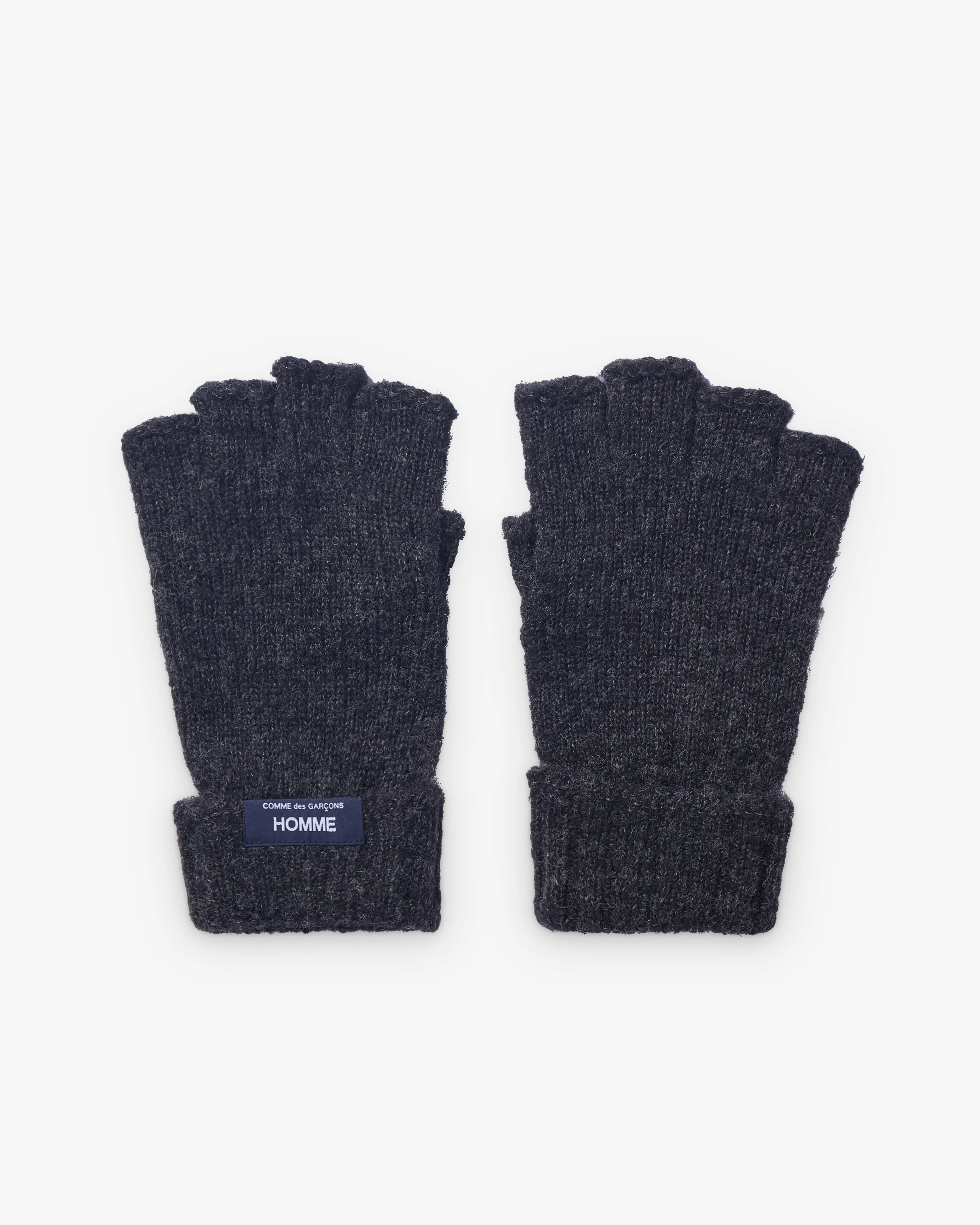 CDG Homme - Men's Fingerless Gloves - (Grey)
