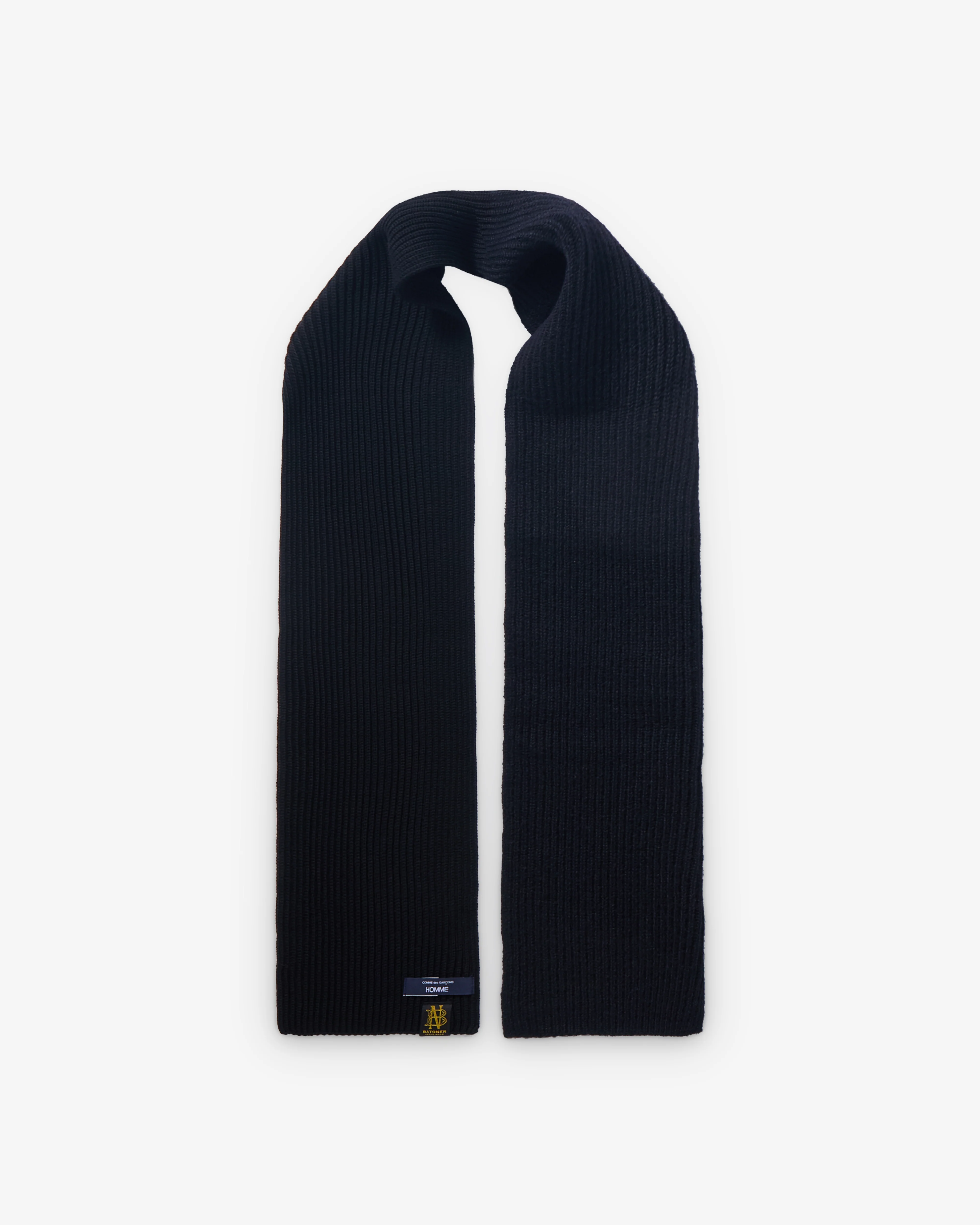 CDG Homme - Men's Full Knit Scarf - (Black)