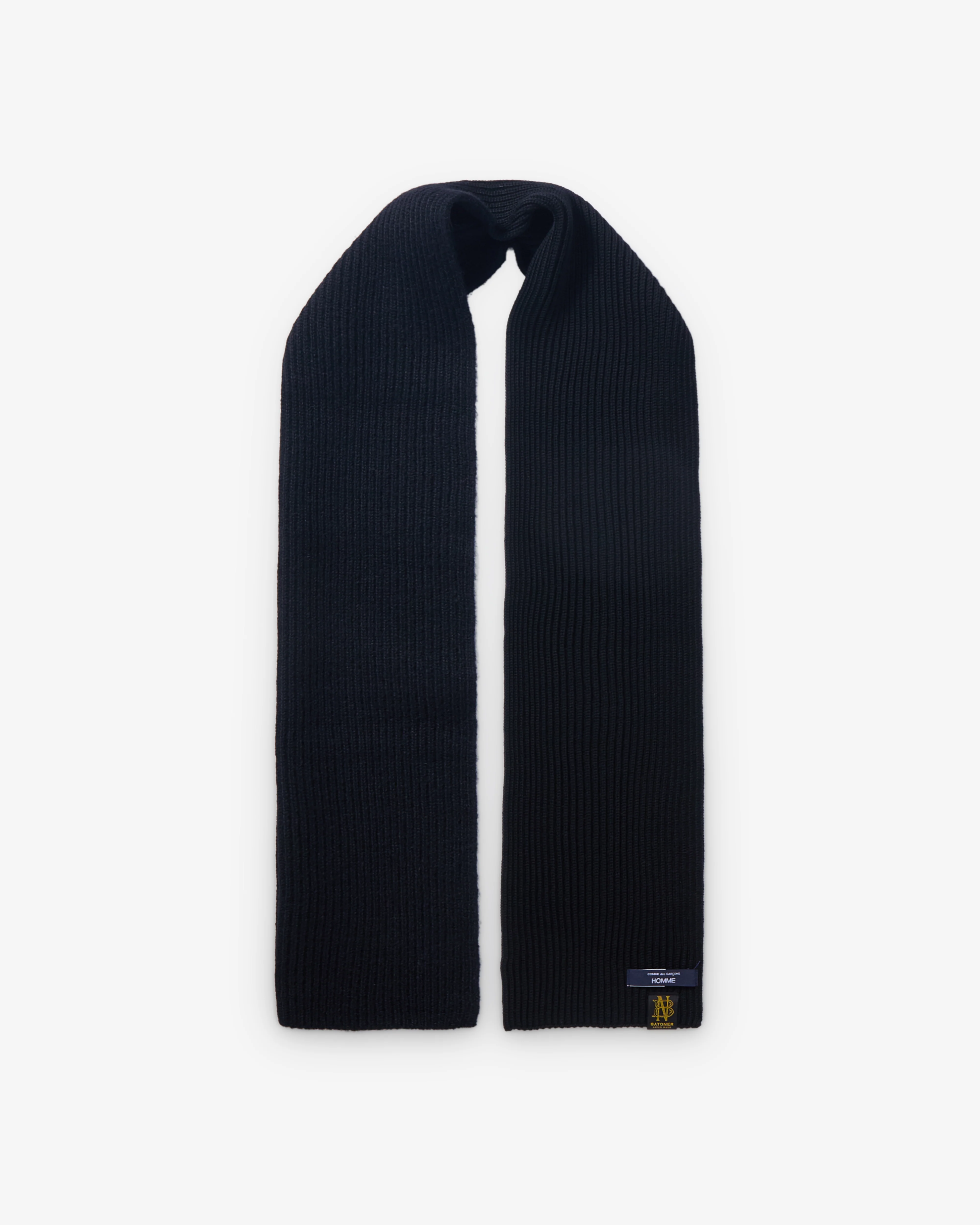 CDG Homme - Men's Full Knit Scarf - (Black)
