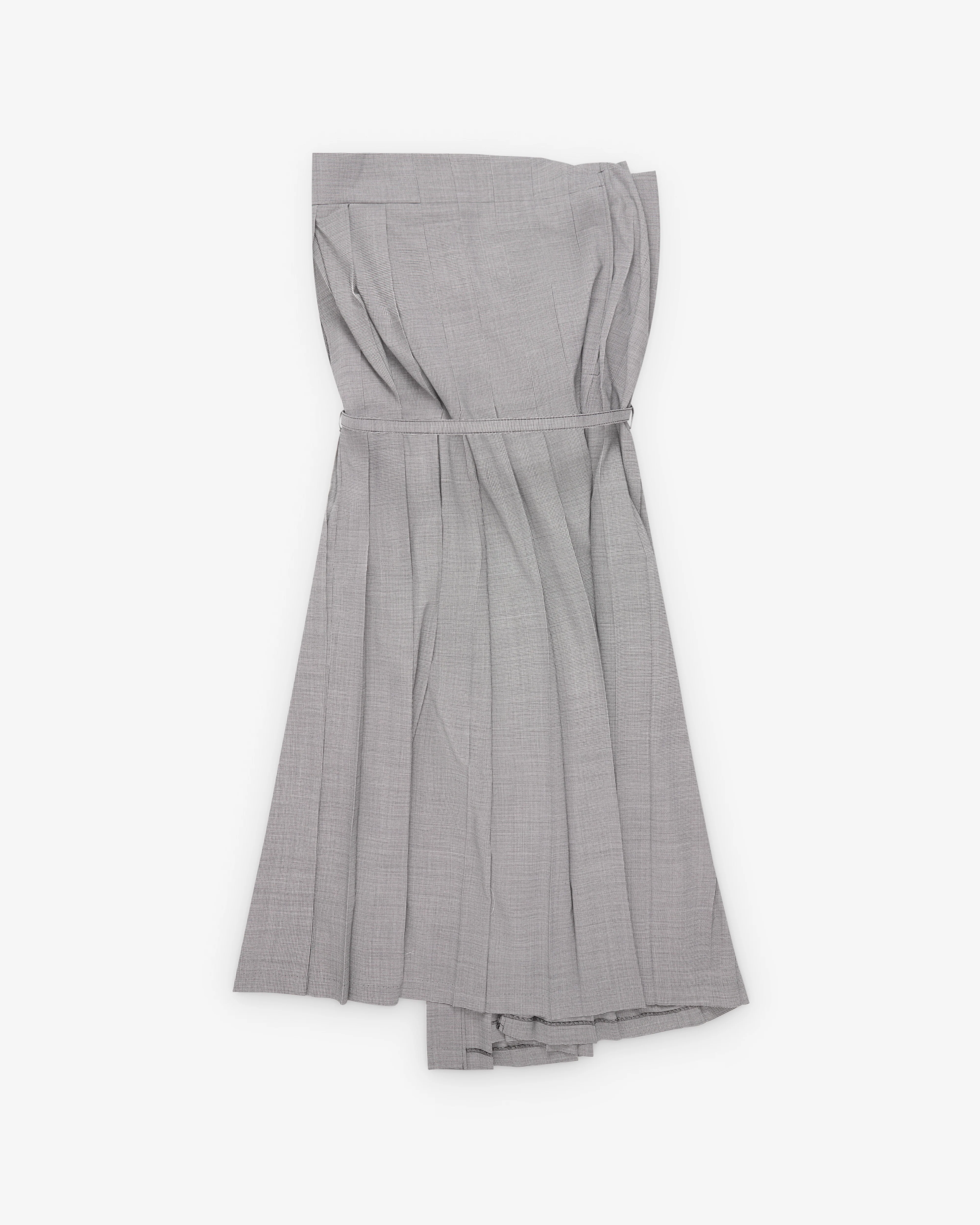 Junya Watanabe - Women's Belted Pleated Dress - (Black/White)