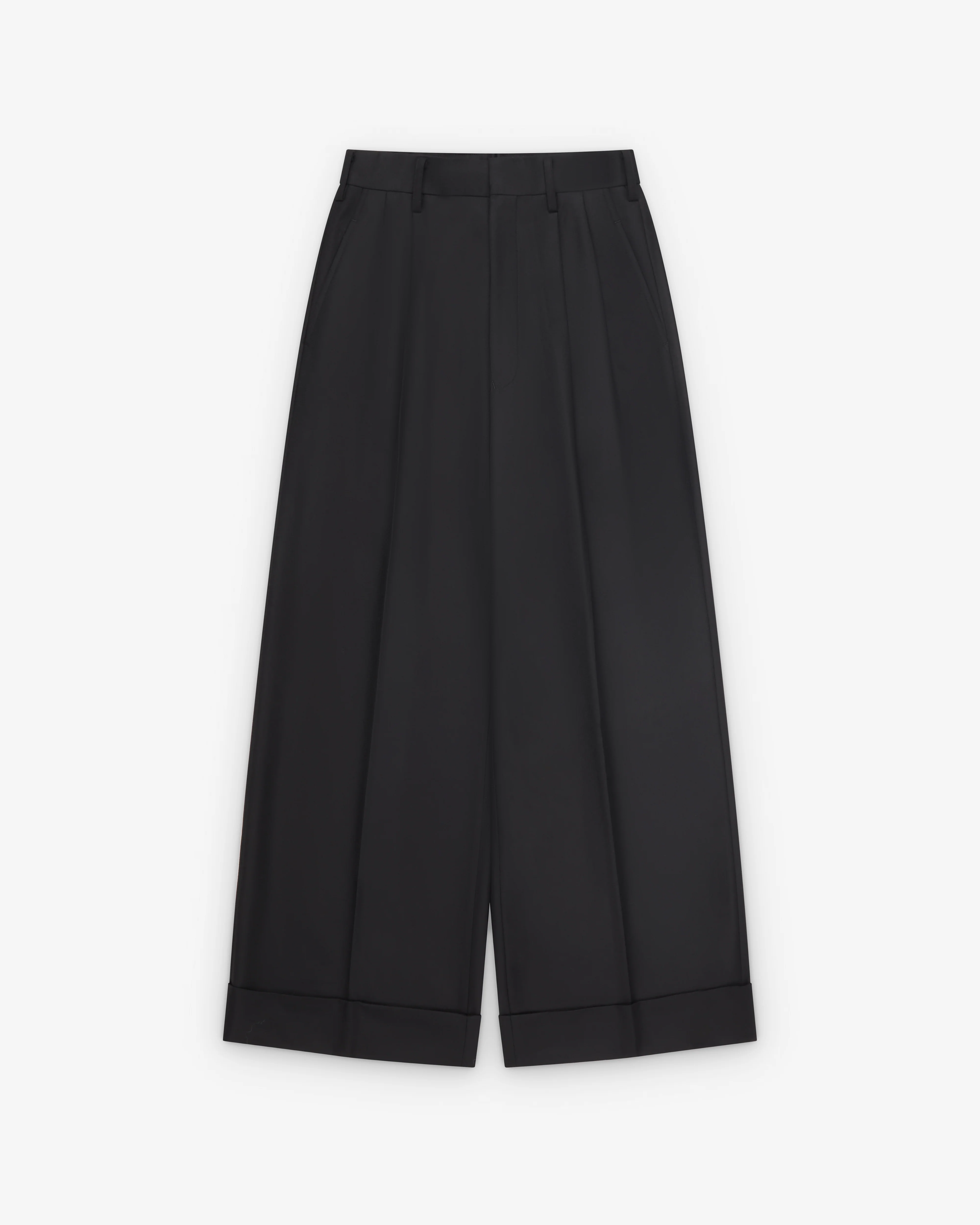 Junya Watanabe - Women's High Waisted Pleated Trousers - (Black)
