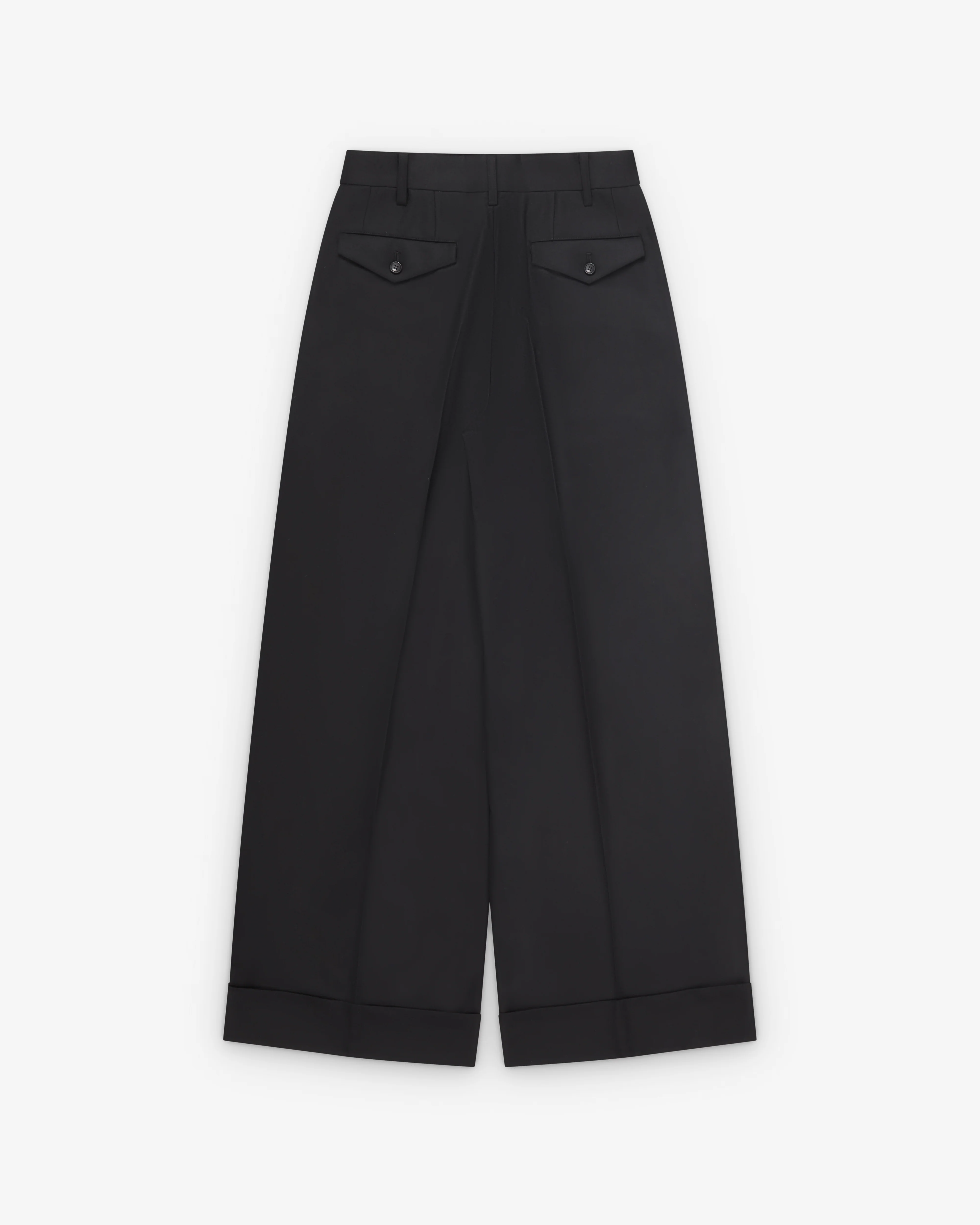 Junya Watanabe - Women's High Waisted Pleated Trousers - (Black)