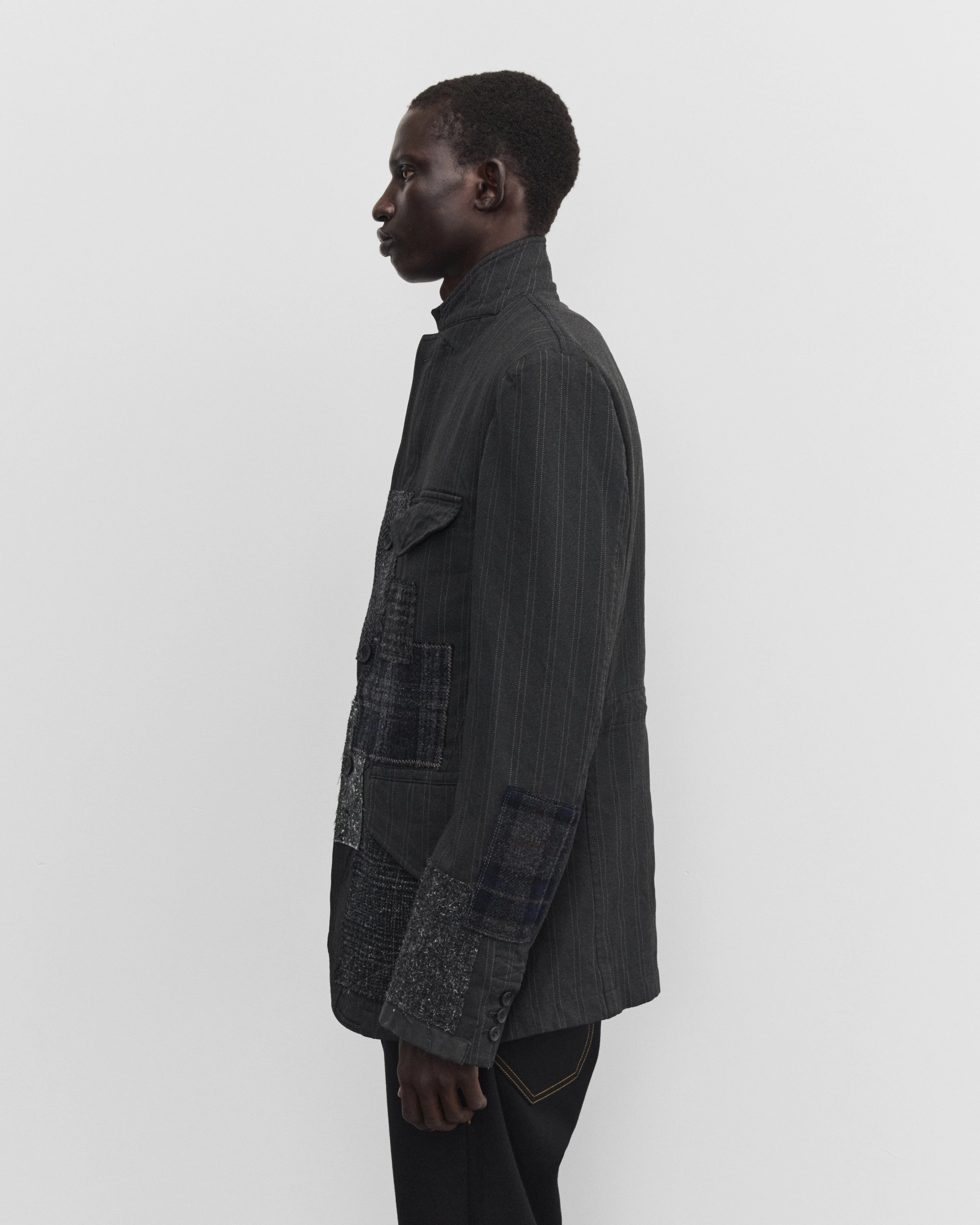 Junya Watanabe Man - Men's Patchwork Zip Blazer - (Grey/Mix)