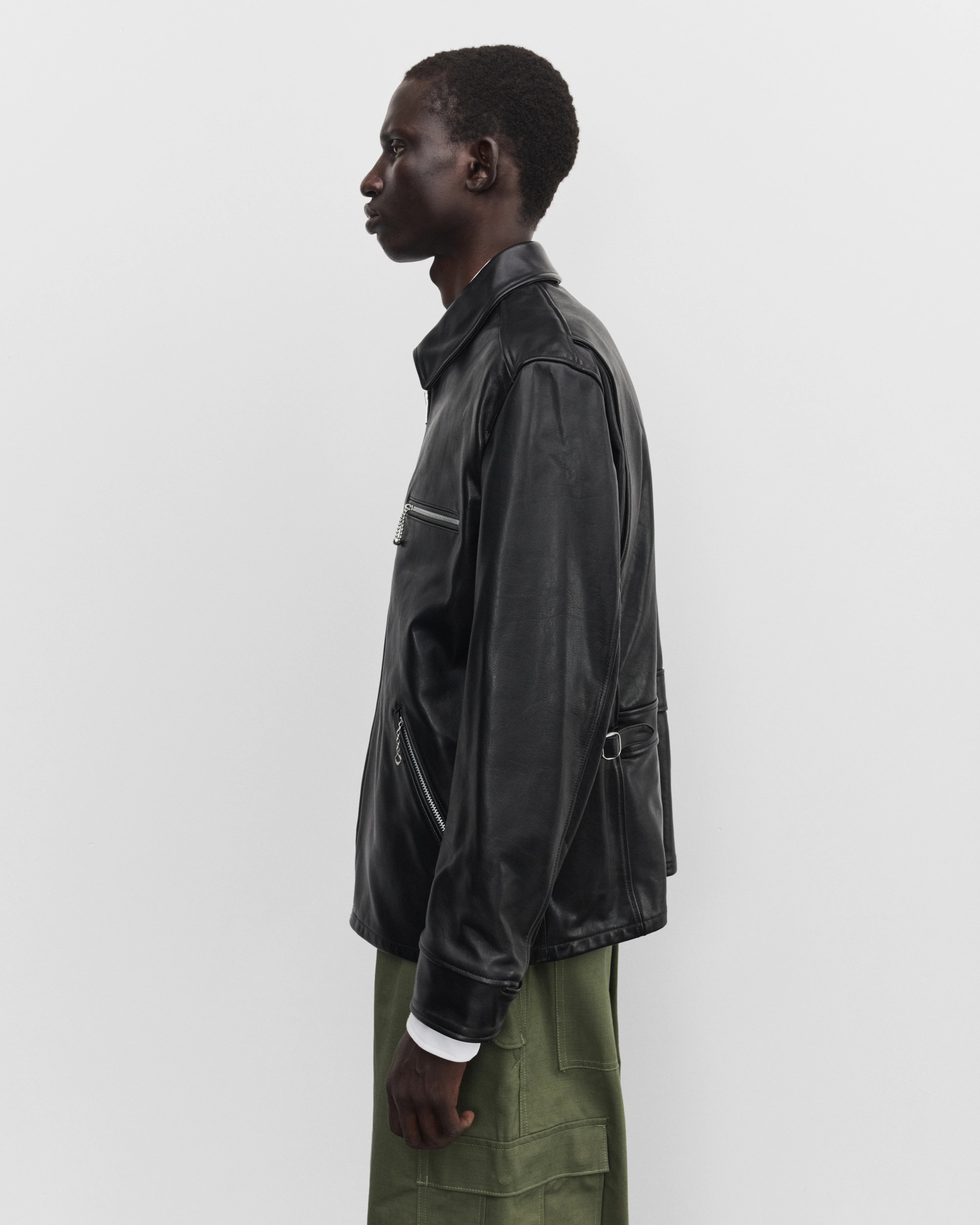 eye Junya Watanabe Man - Men's Stüssy Leather Jacket - (Black)