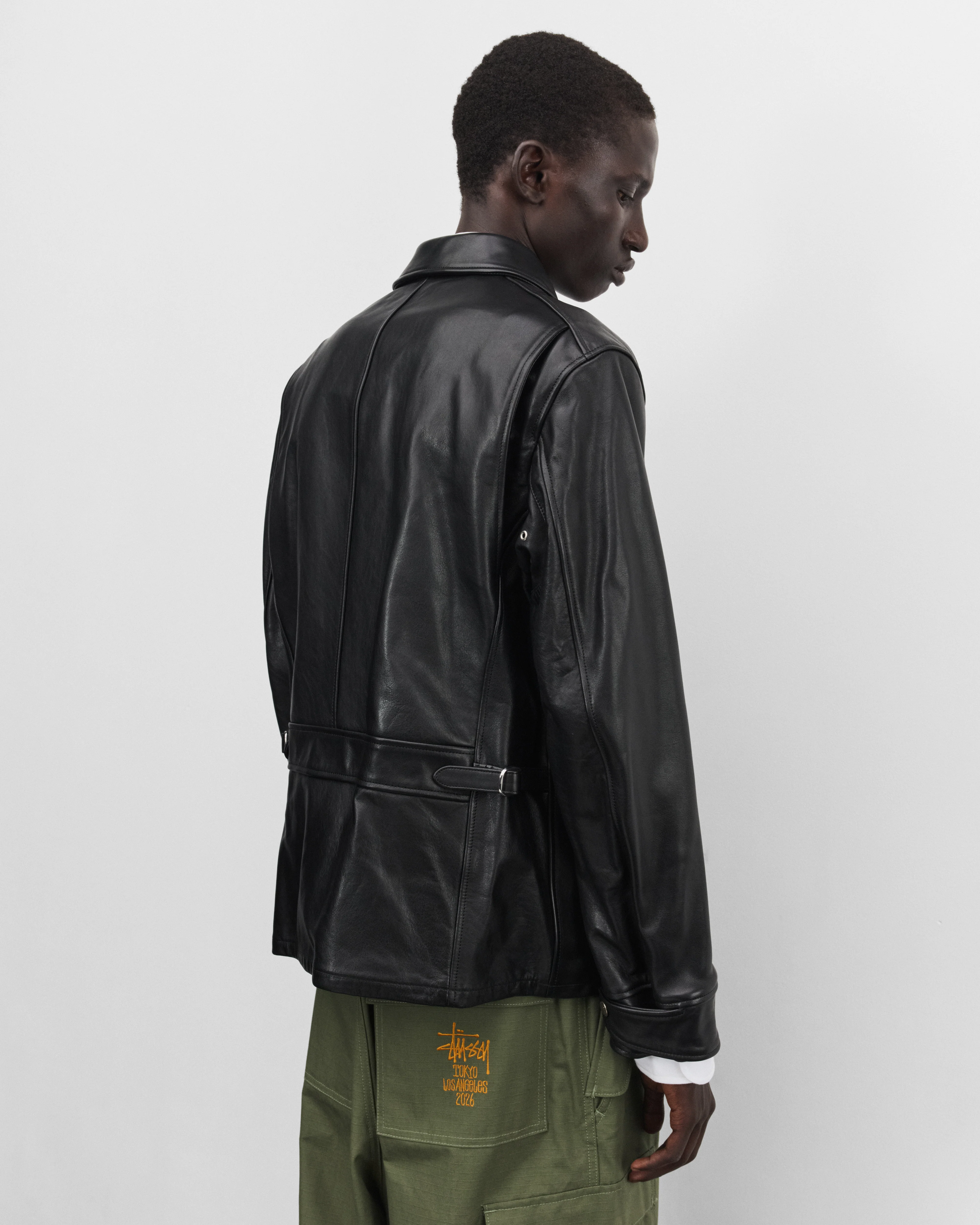 eye Junya Watanabe Man - Men's Stüssy Leather Jacket - (Black)