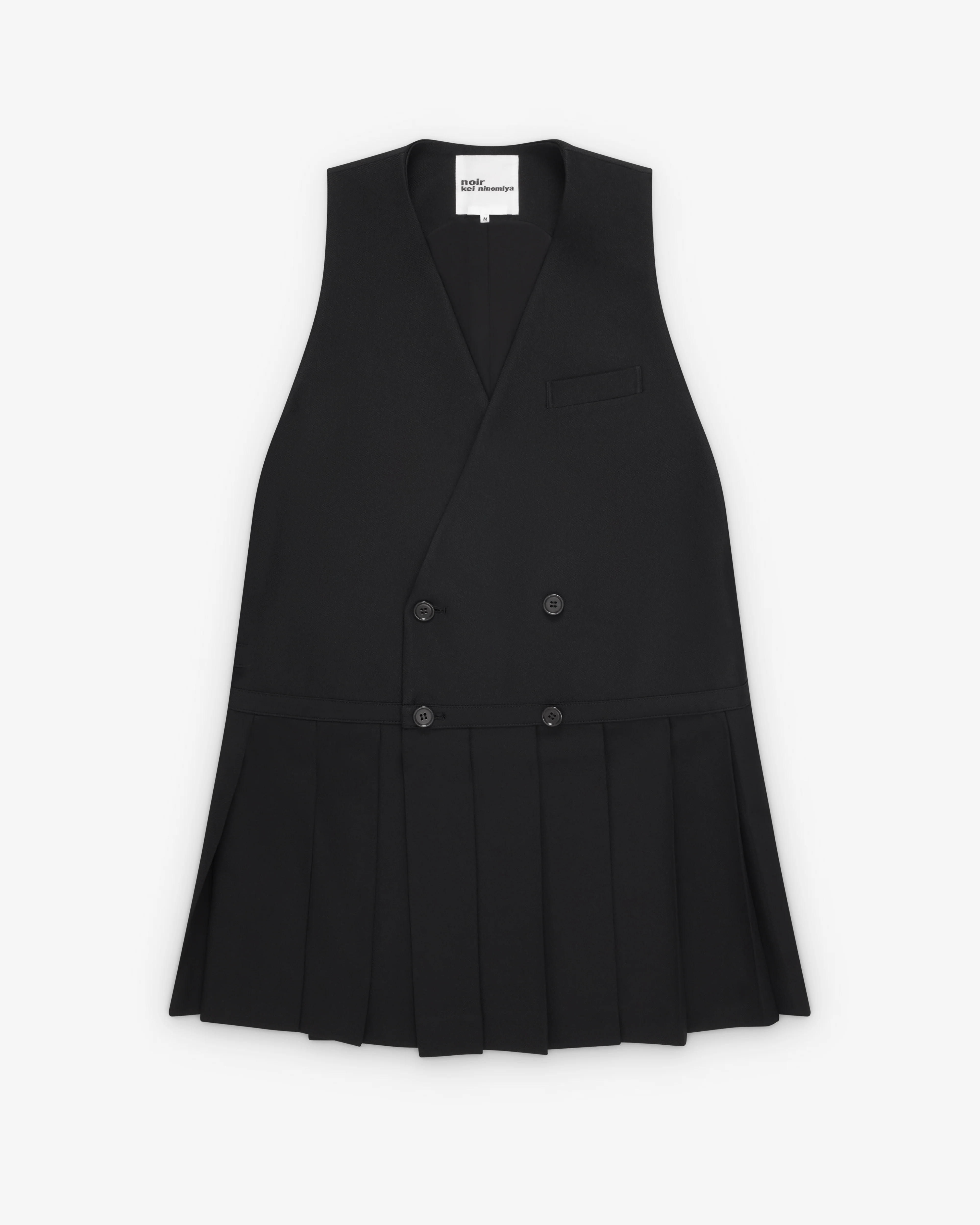 Noir Kei Ninomiya - Women's Double Breasted Vest - (Black)