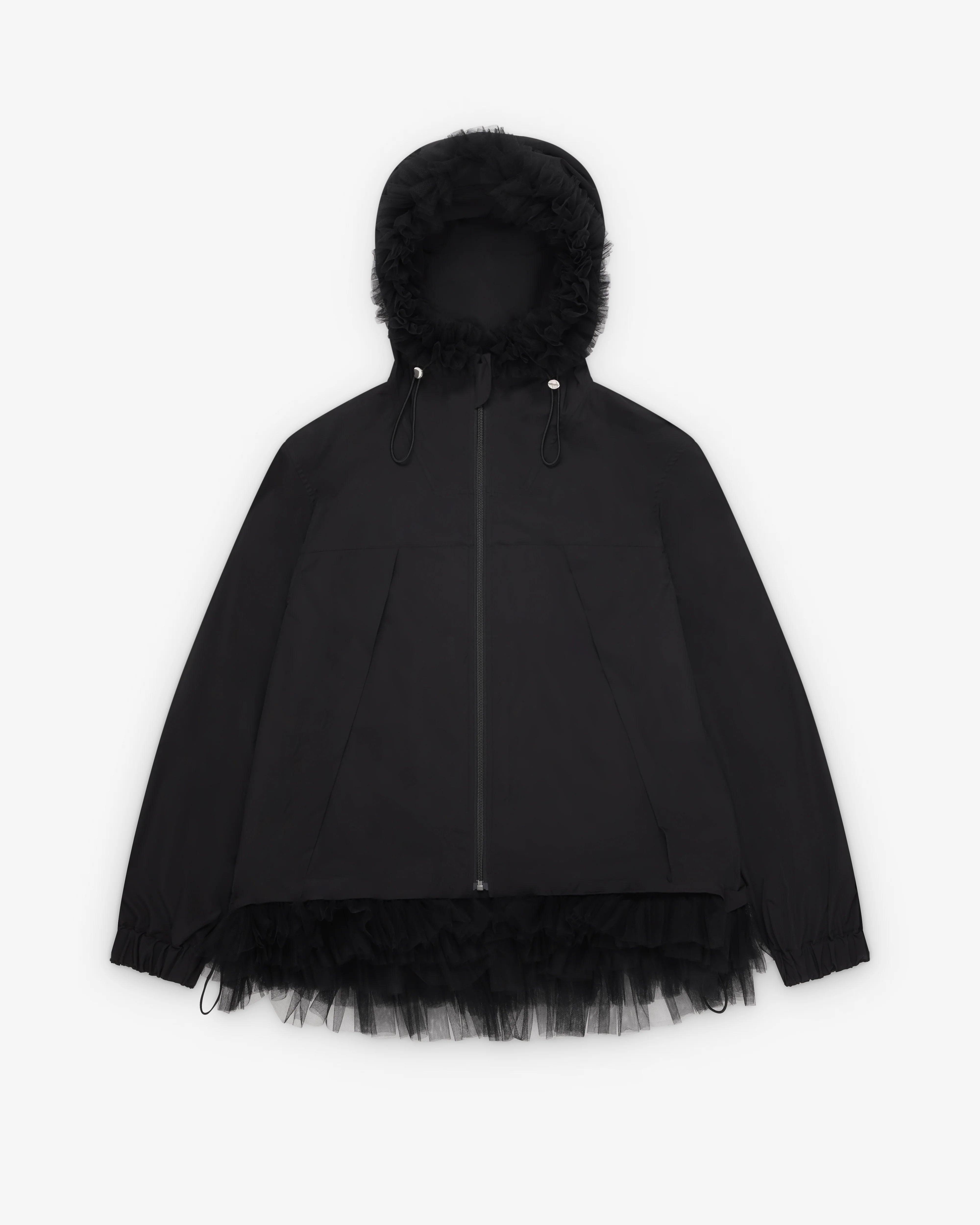 Noir Kei Ninomiya - Women's Technical Tulle Hooded Jacket - (Black)