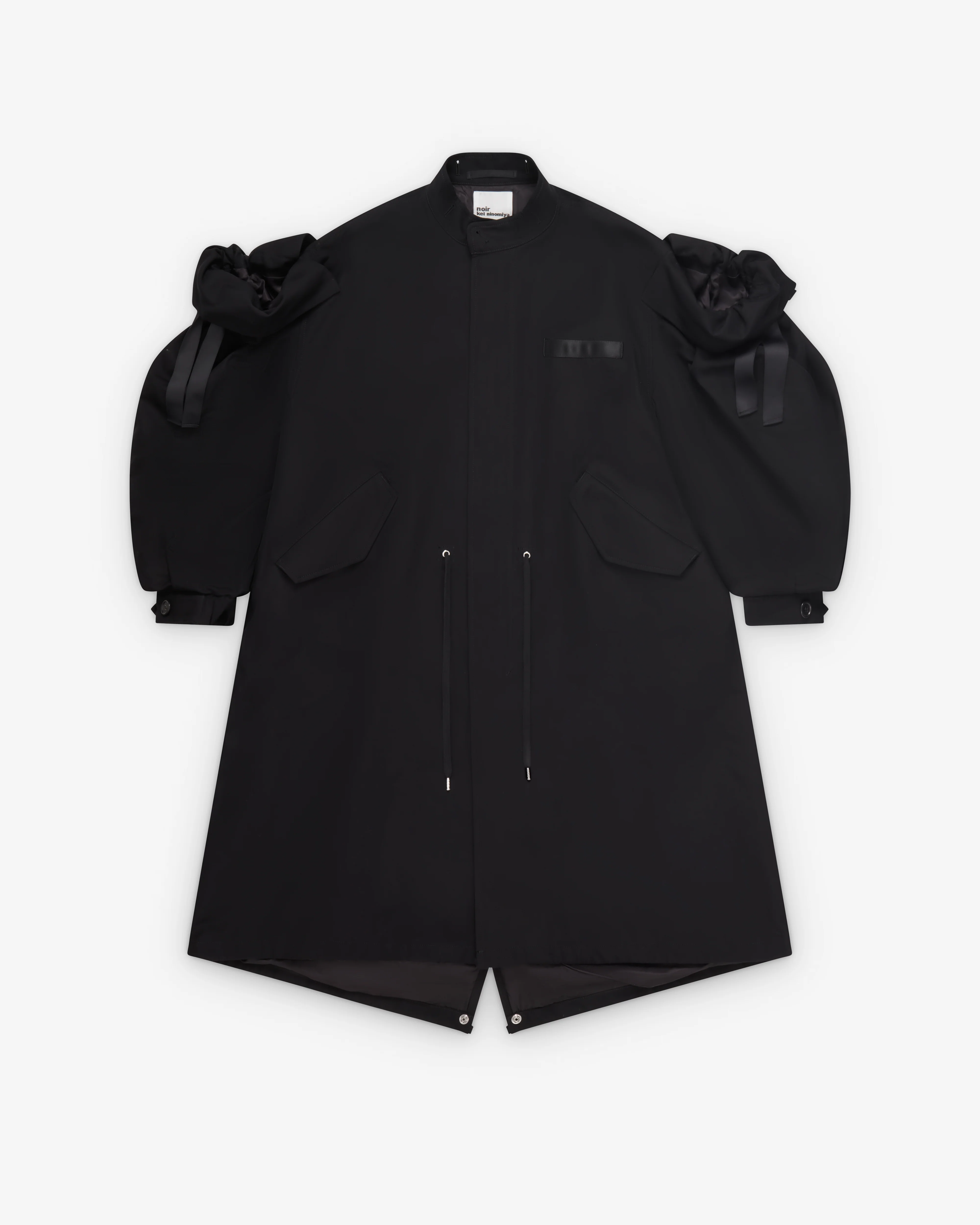 Noir Kei Ninomiya - Women's Fishtail Ribbon Parka - (Black)