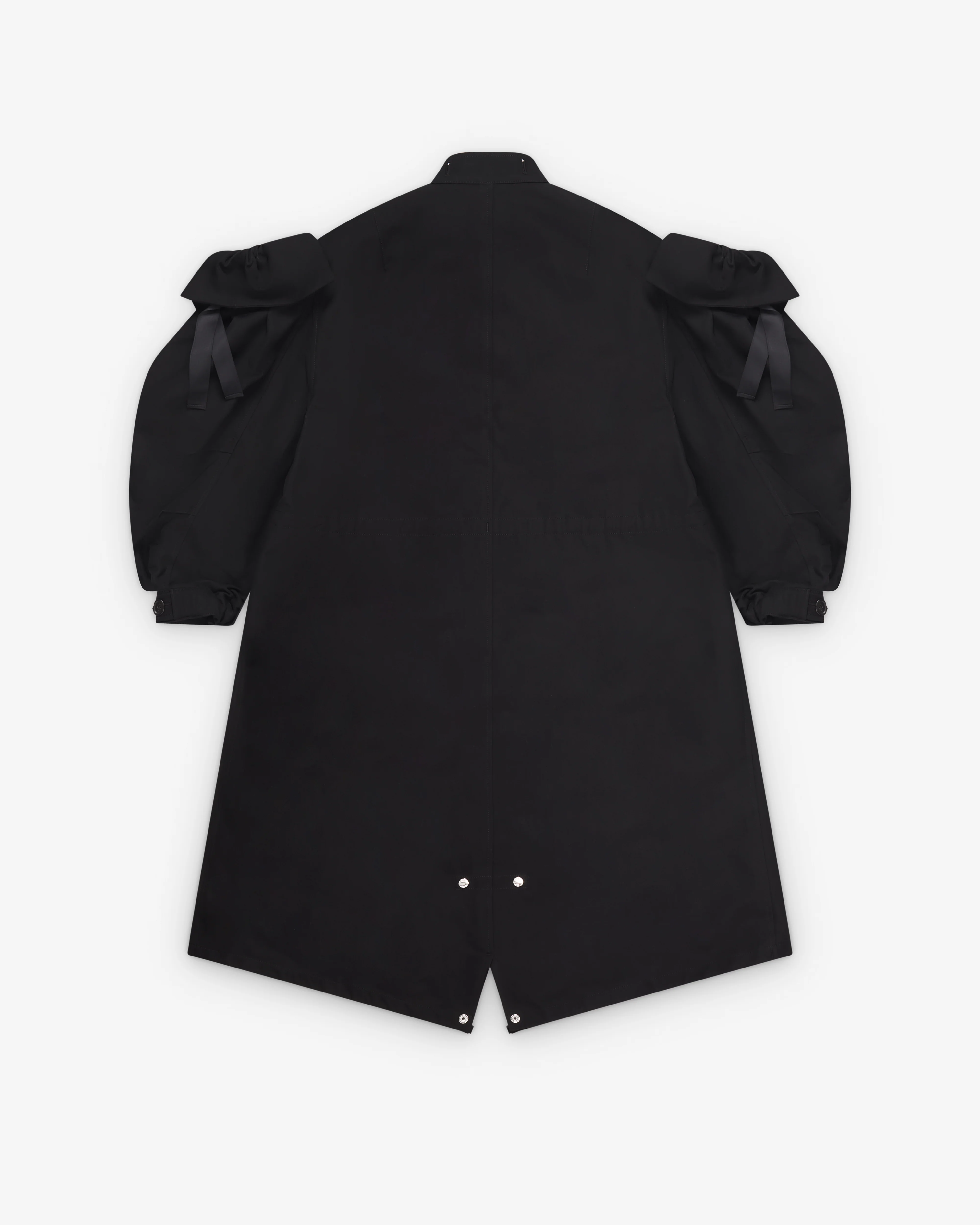 Noir Kei Ninomiya - Women's Fishtail Ribbon Parka - (Black)