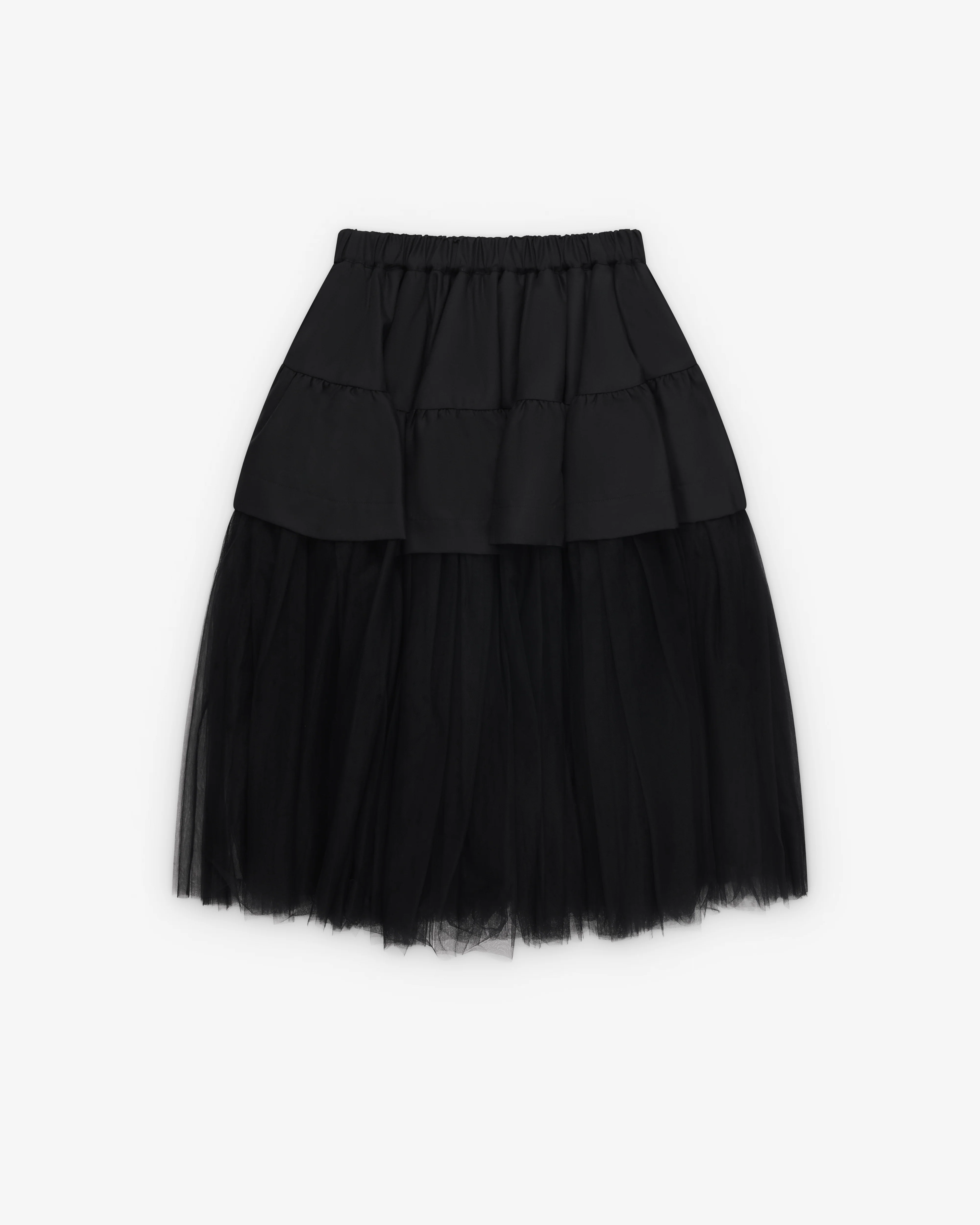 Noir Kei Ninomiya - Women's Wool & Tulle Skirt - (Black)