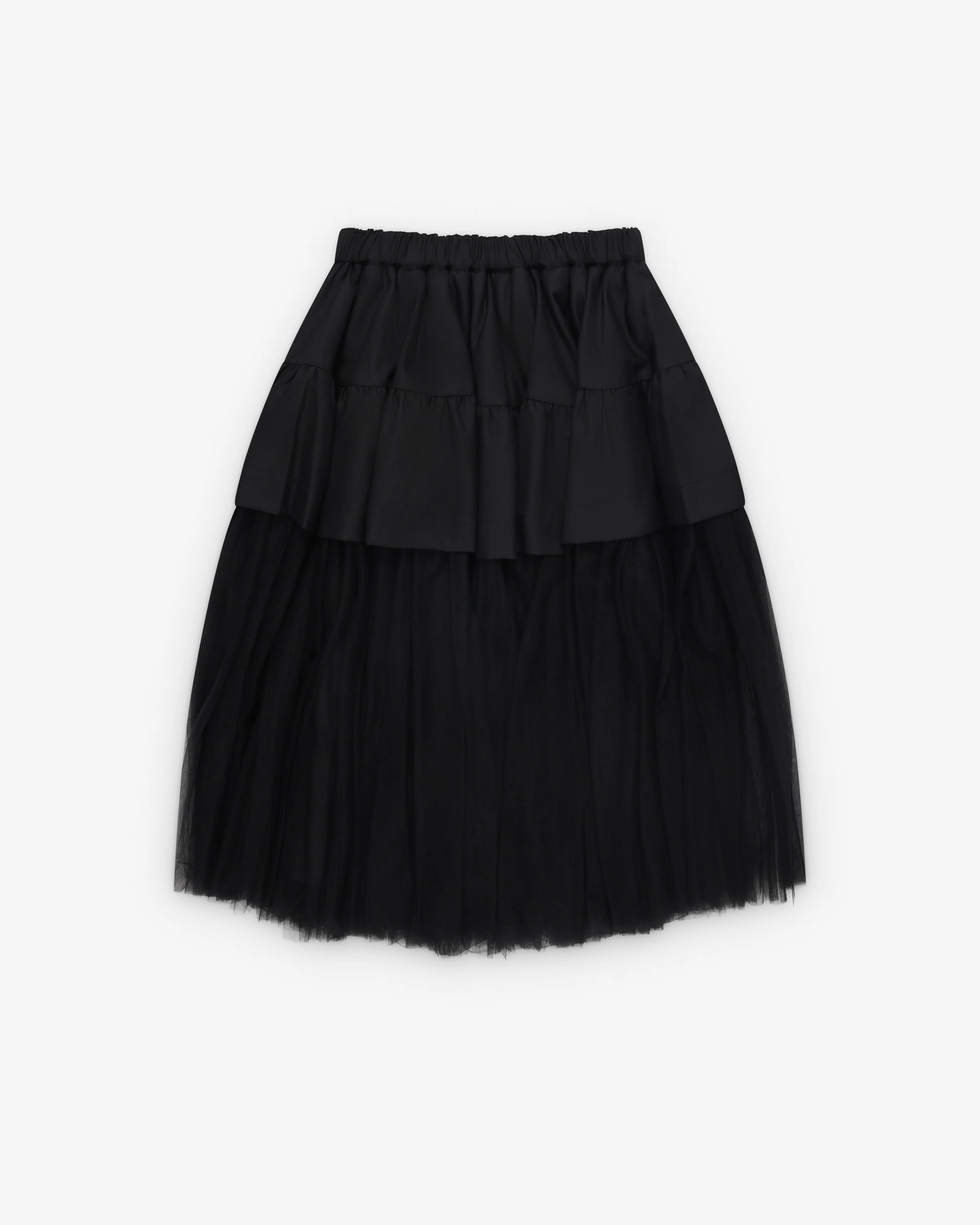 Noir Kei Ninomiya - Women's Wool & Tulle Skirt - (Black)