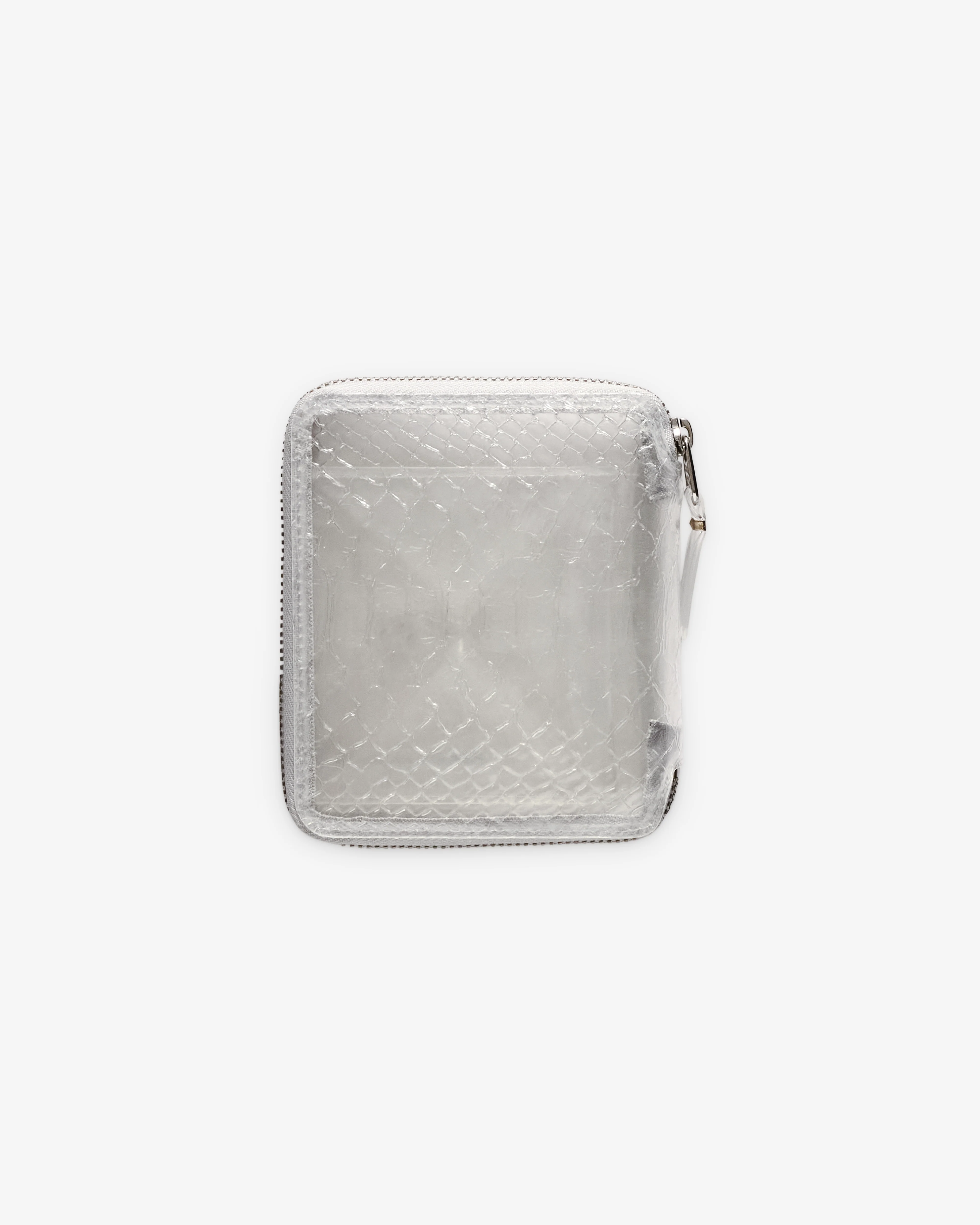CDG Wallet - Transparent Snake Zip Around Wallet - (Clear SA2100ST)