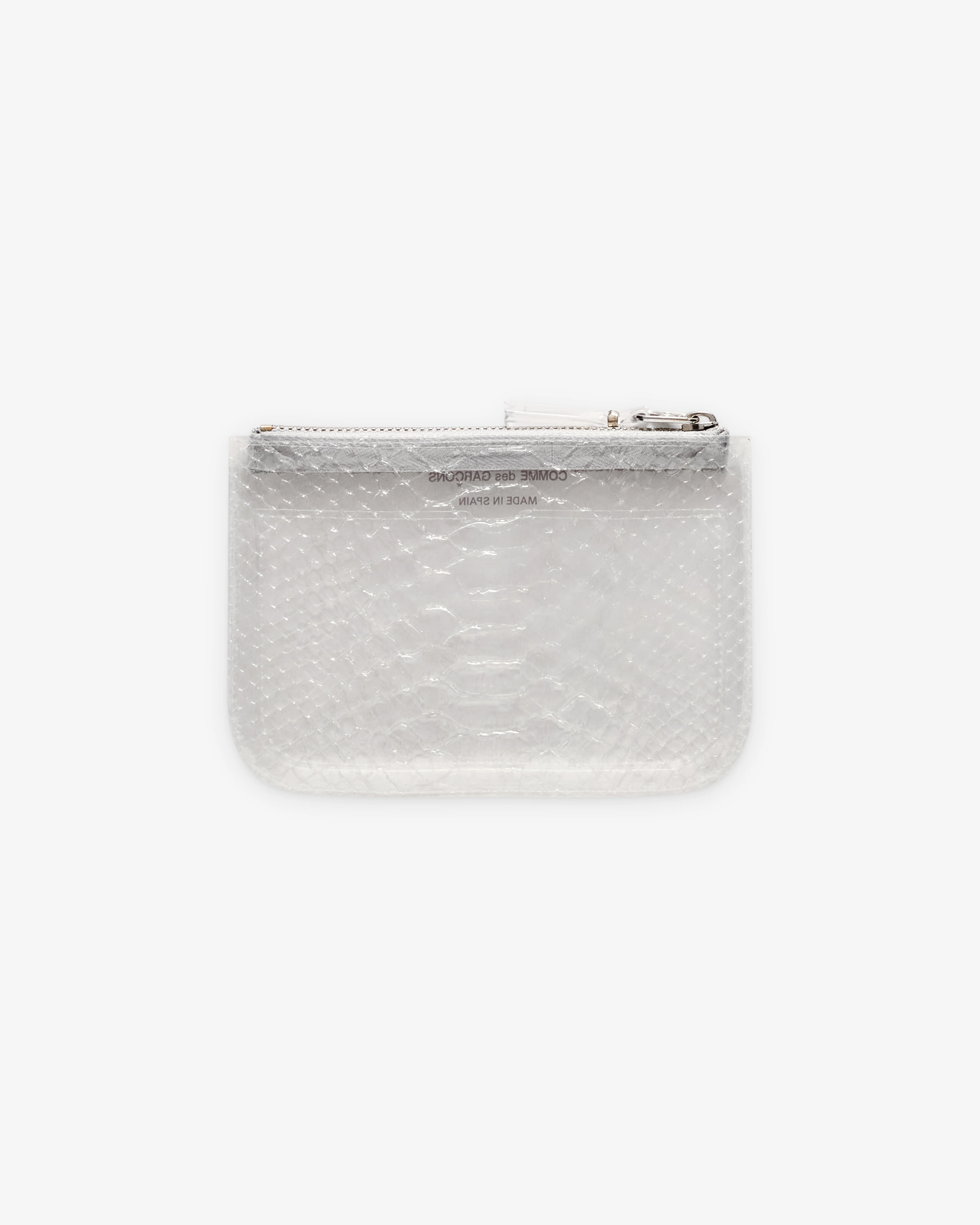 CDG Wallet - Transparent Snake Zip Pouch - (SA8100ST Clear)