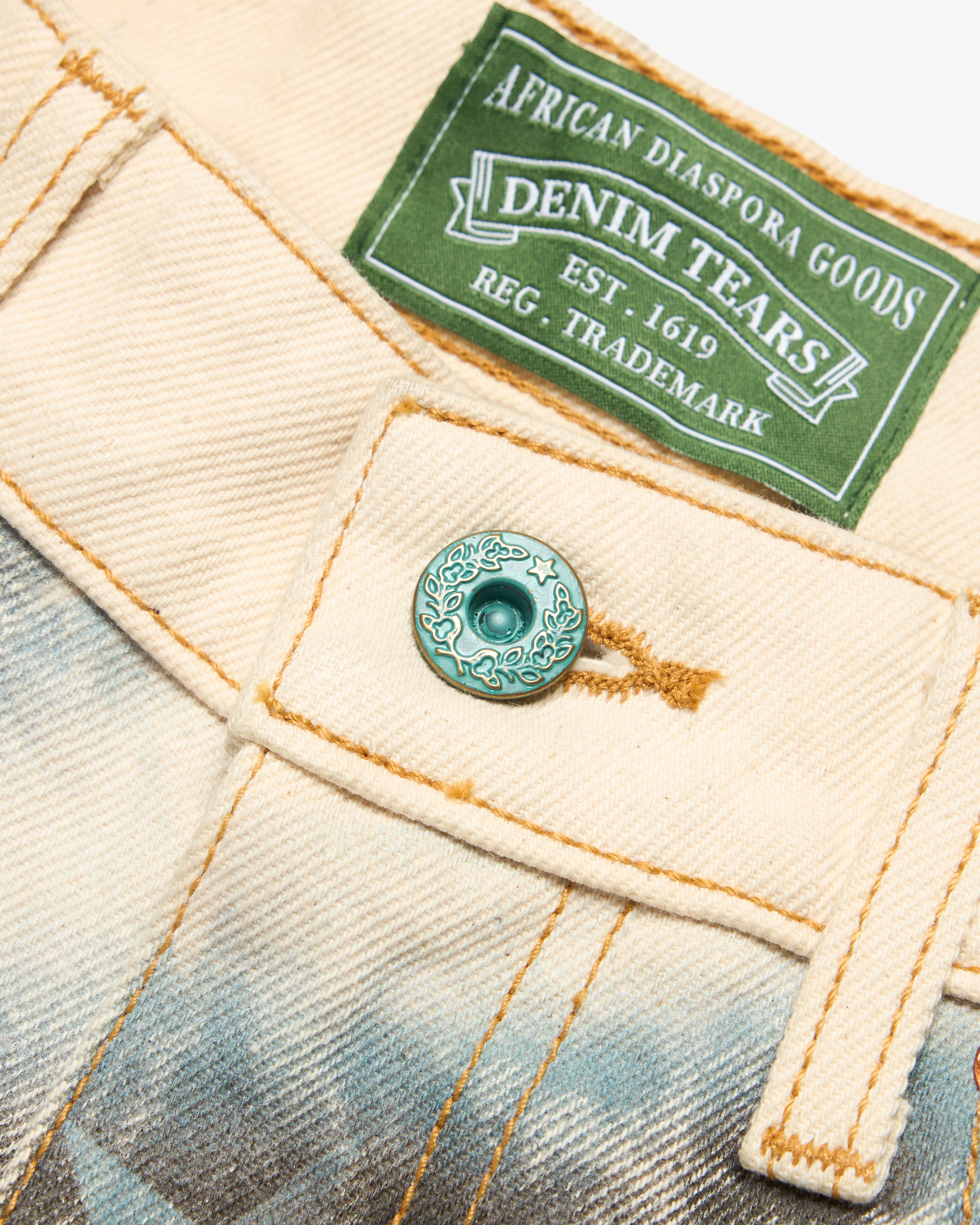 Denim Tears - Men's Cloud Camo Shorts - (Tan/Blue)