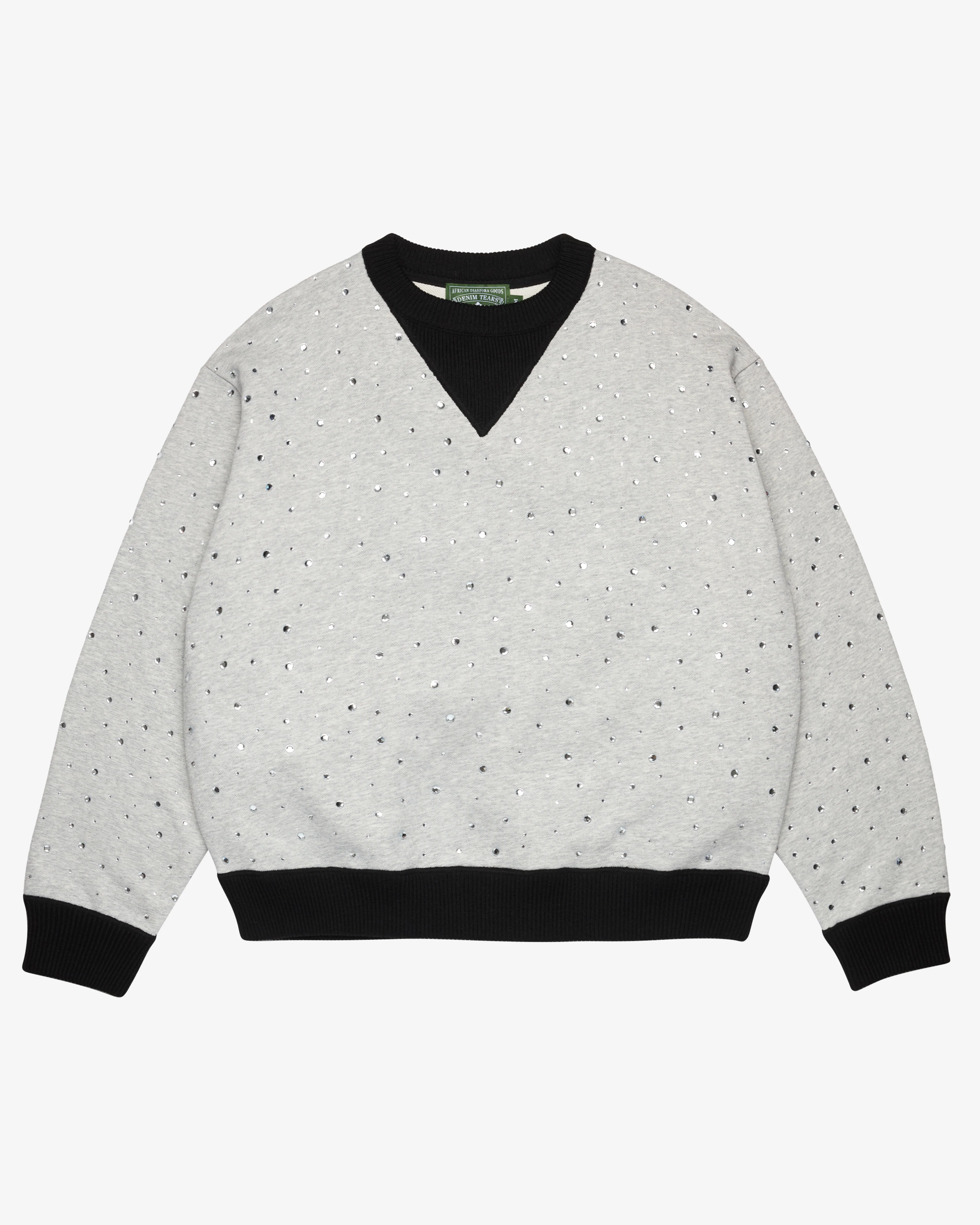 Denim Tears - Men's Crystal Crewneck Knit Sweater - (Black)