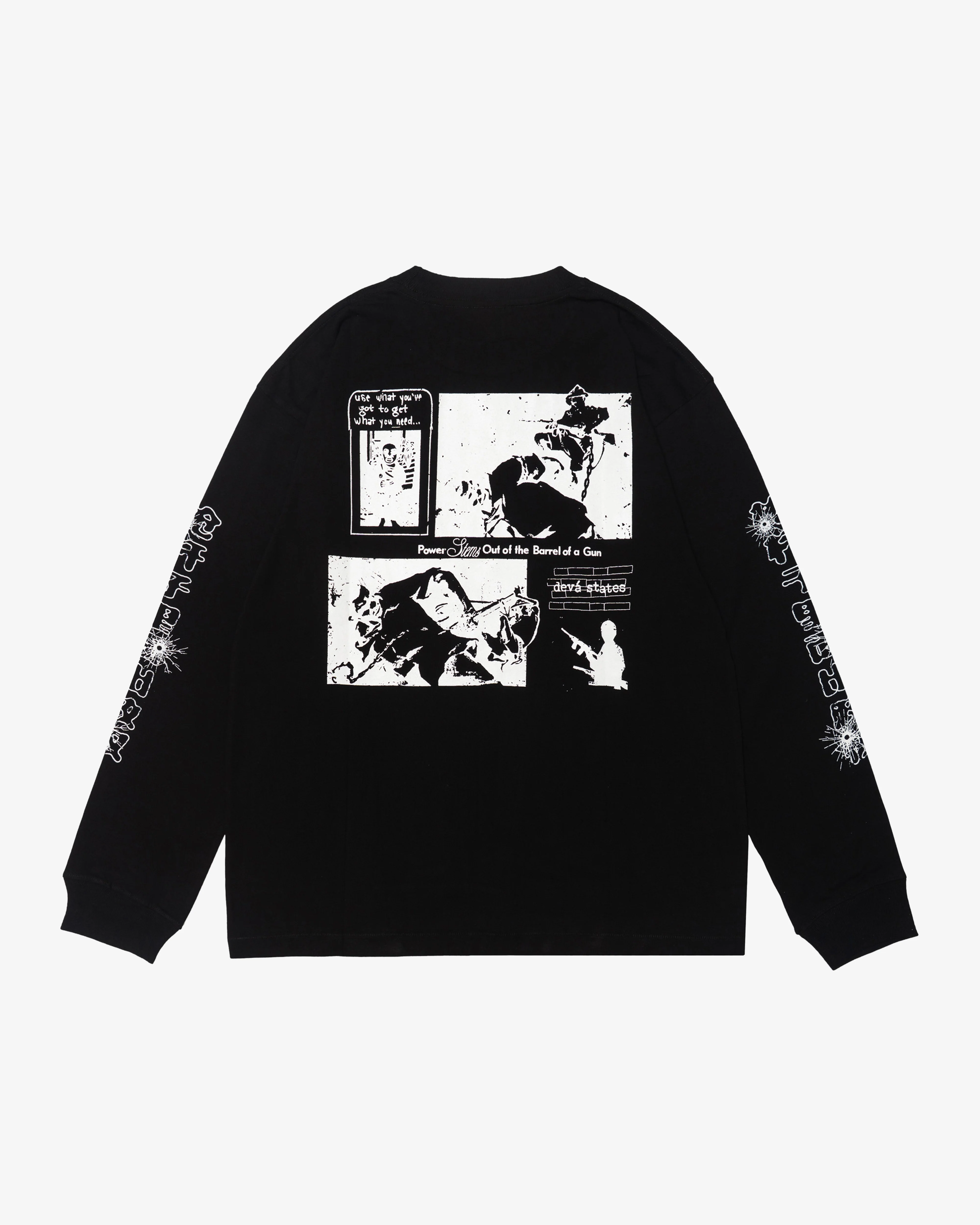 Deva States - Men's Defunct Long Sleeve Tee - (Black)