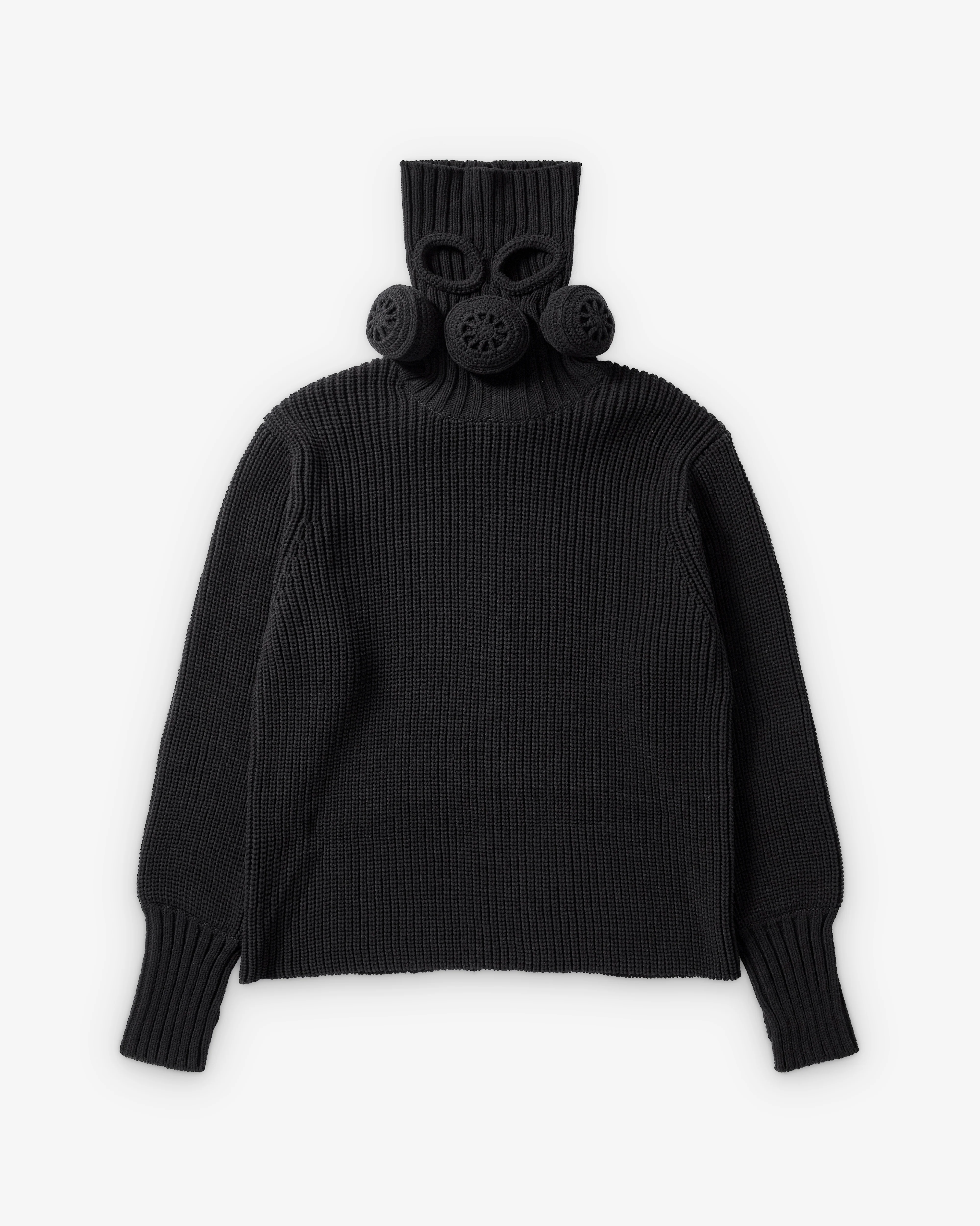 Doublet - Men's Gas Mask Turtleneck - (Black)