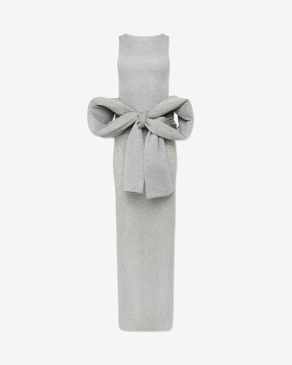 JW Anderson - Women
s Oversized Bow Sleeveless Dress - (Light Grey)