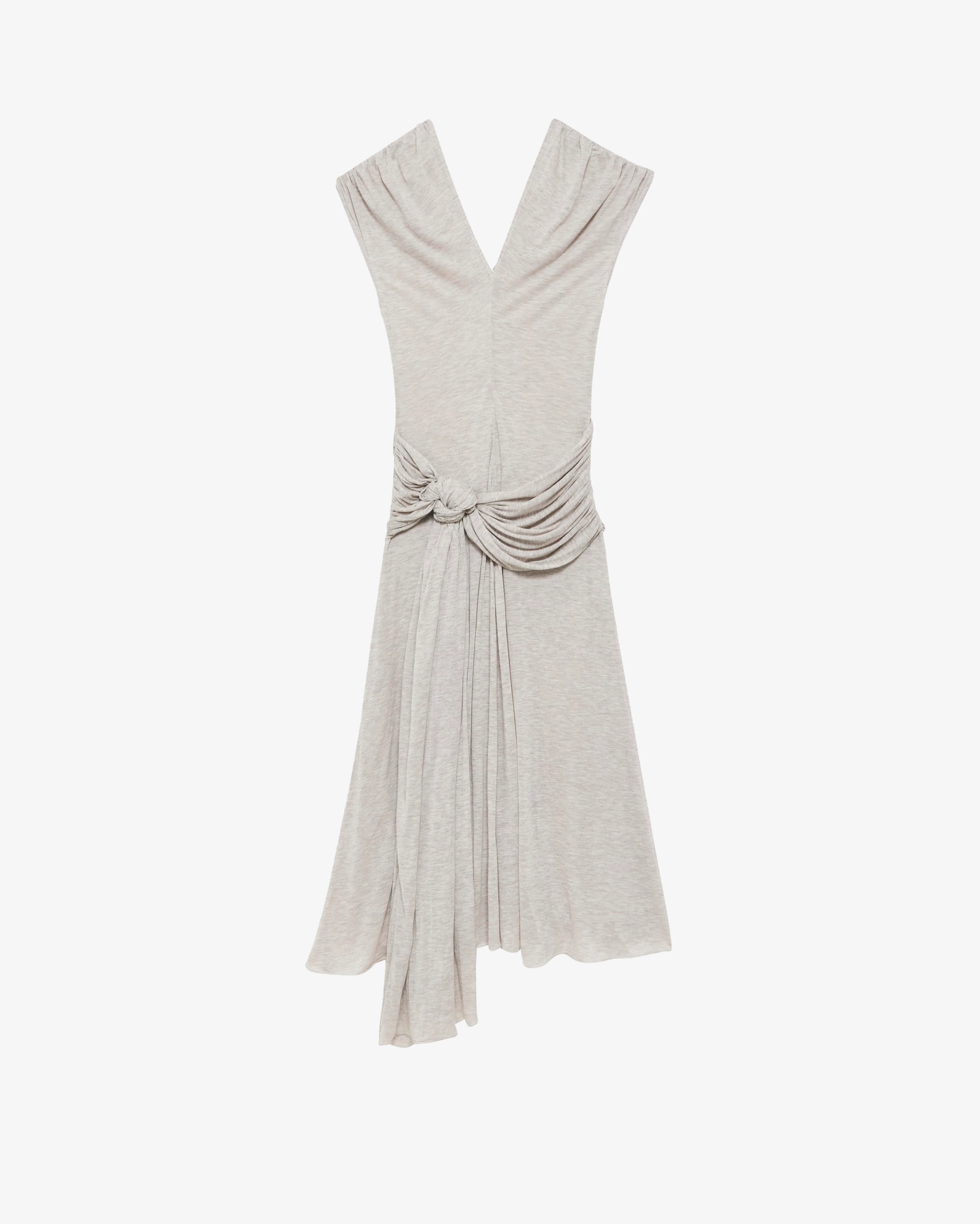 JW Anderson - Women's Knotted Waist Longline Dress - (Oatmeal Melange)