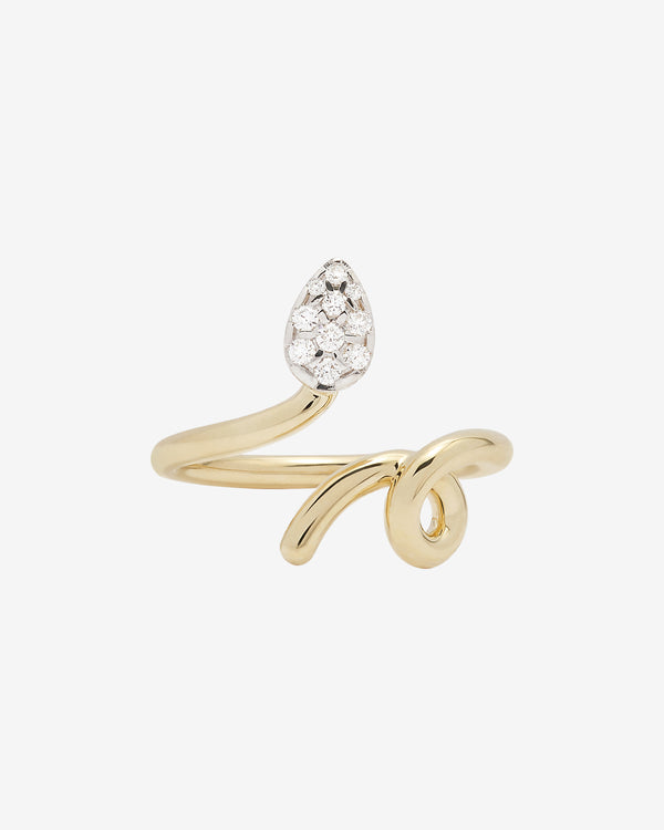 Bea Bongiasca - Women
s Baby Vine Ring - (Yellow Gold)