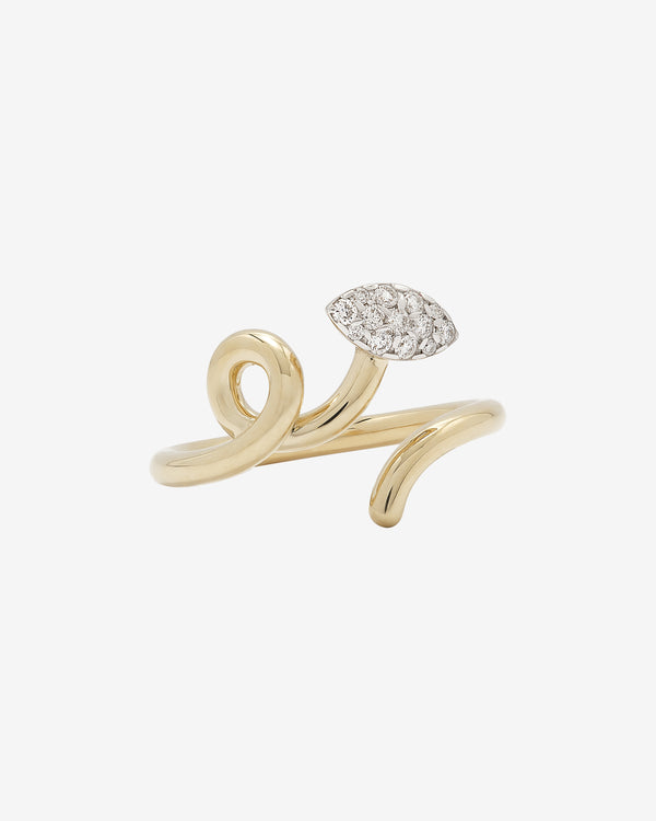 Bea Bongiasca - Women
s Baby Vine Ring - (Yellow Gold)