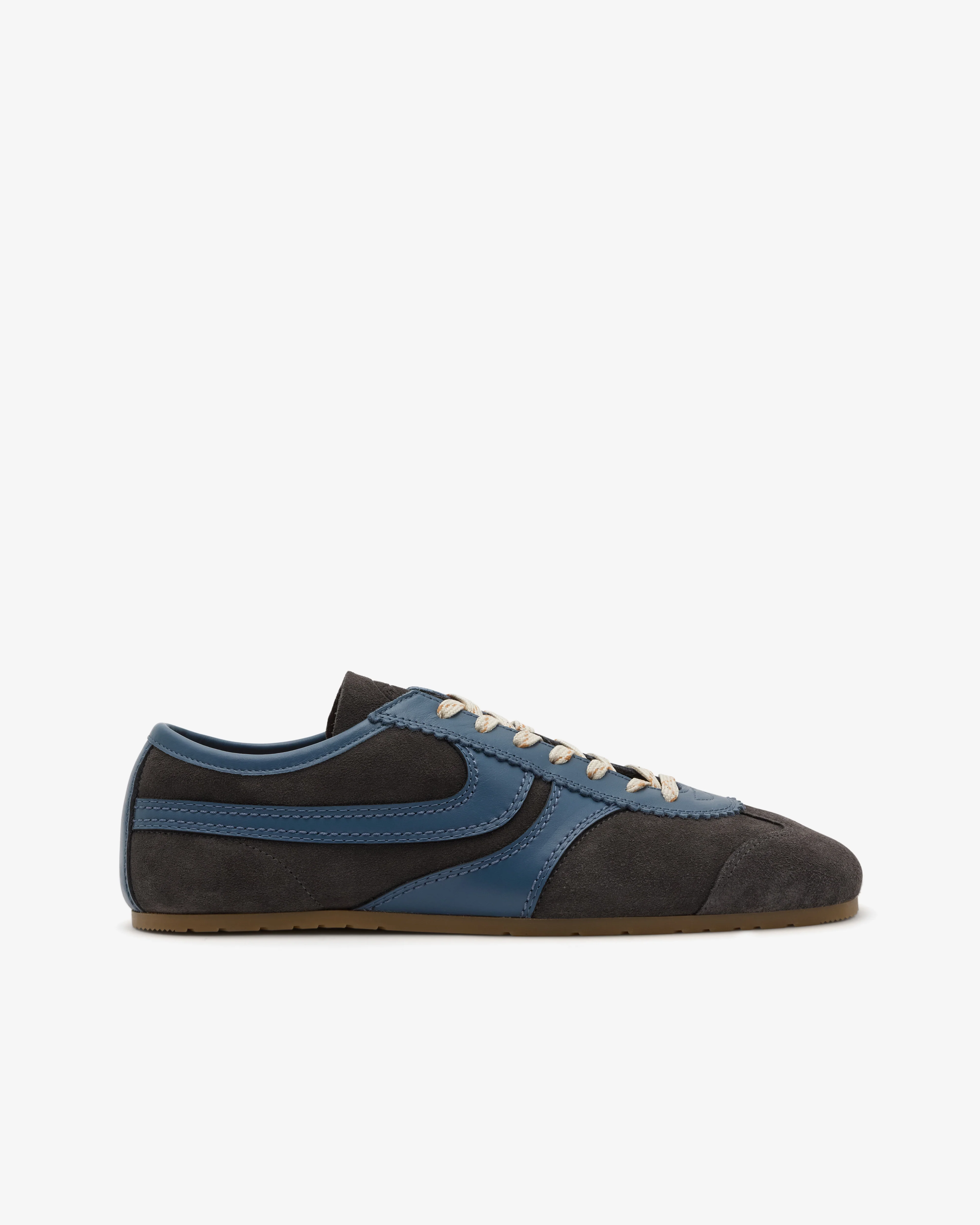 Dries Van Noten - Men's Suede Sneakers - (Steel)