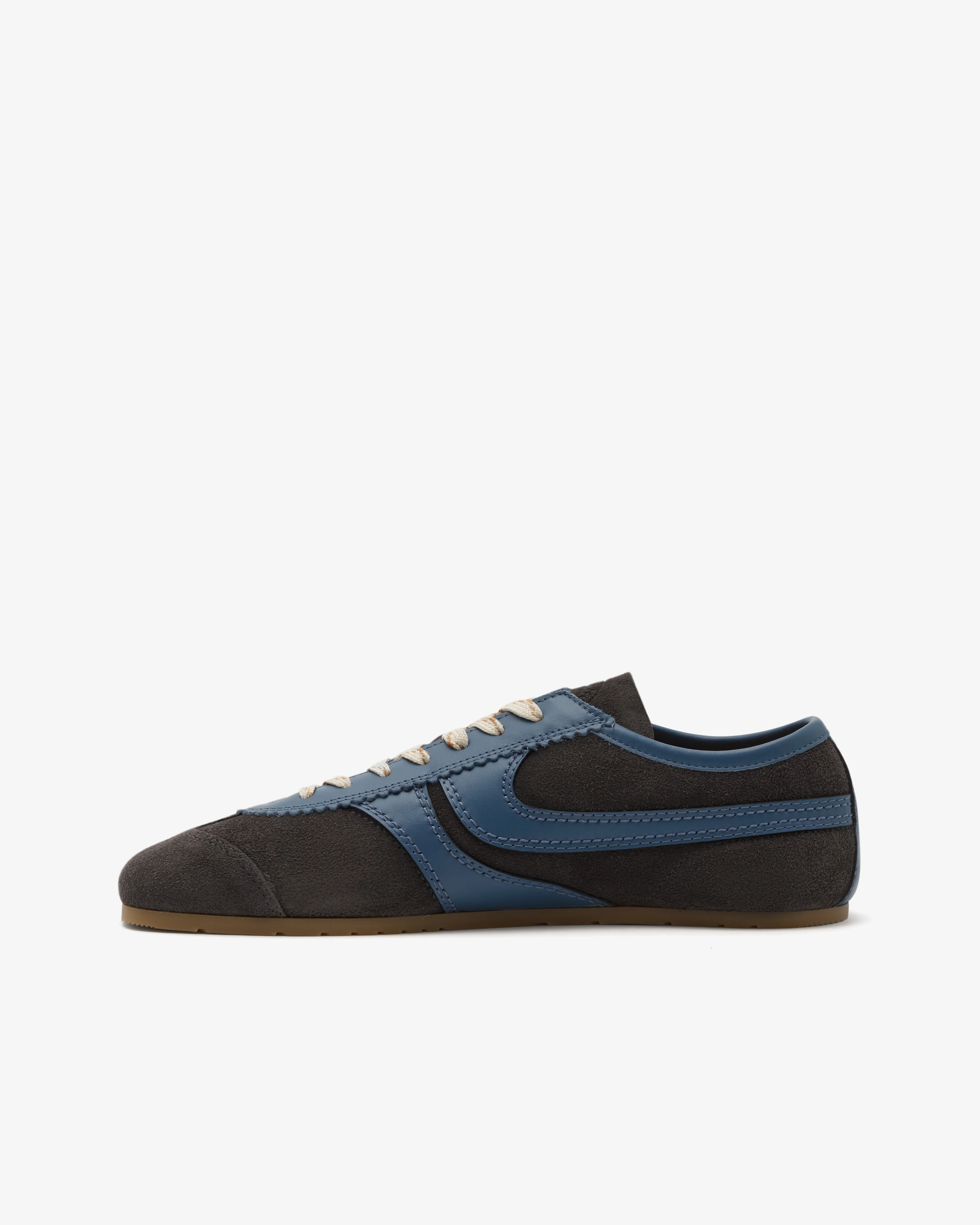 Dries Van Noten - Men's Suede Sneakers - (Steel)