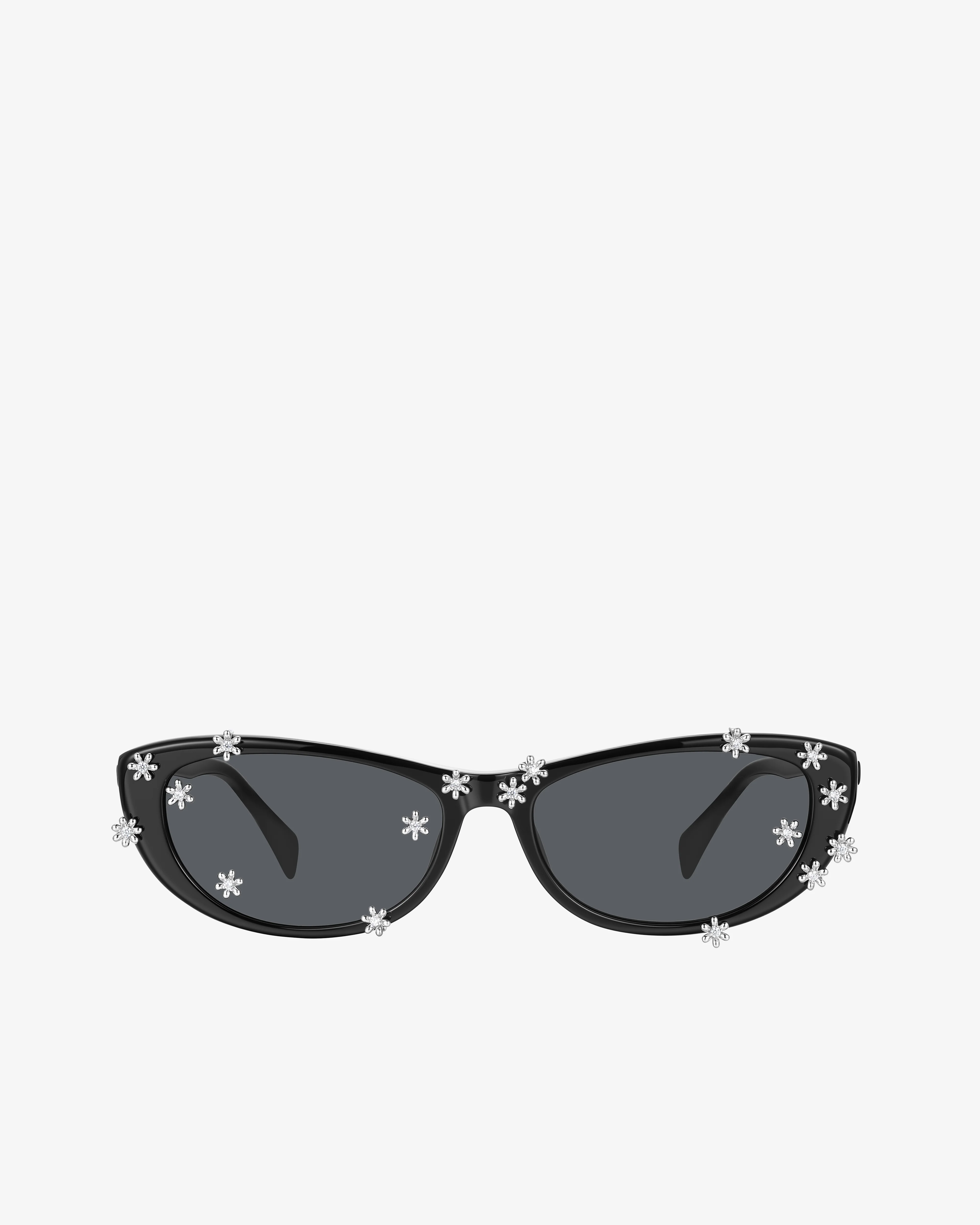 Yvmin - Women's Flower Sunglasses - (Black/Black)