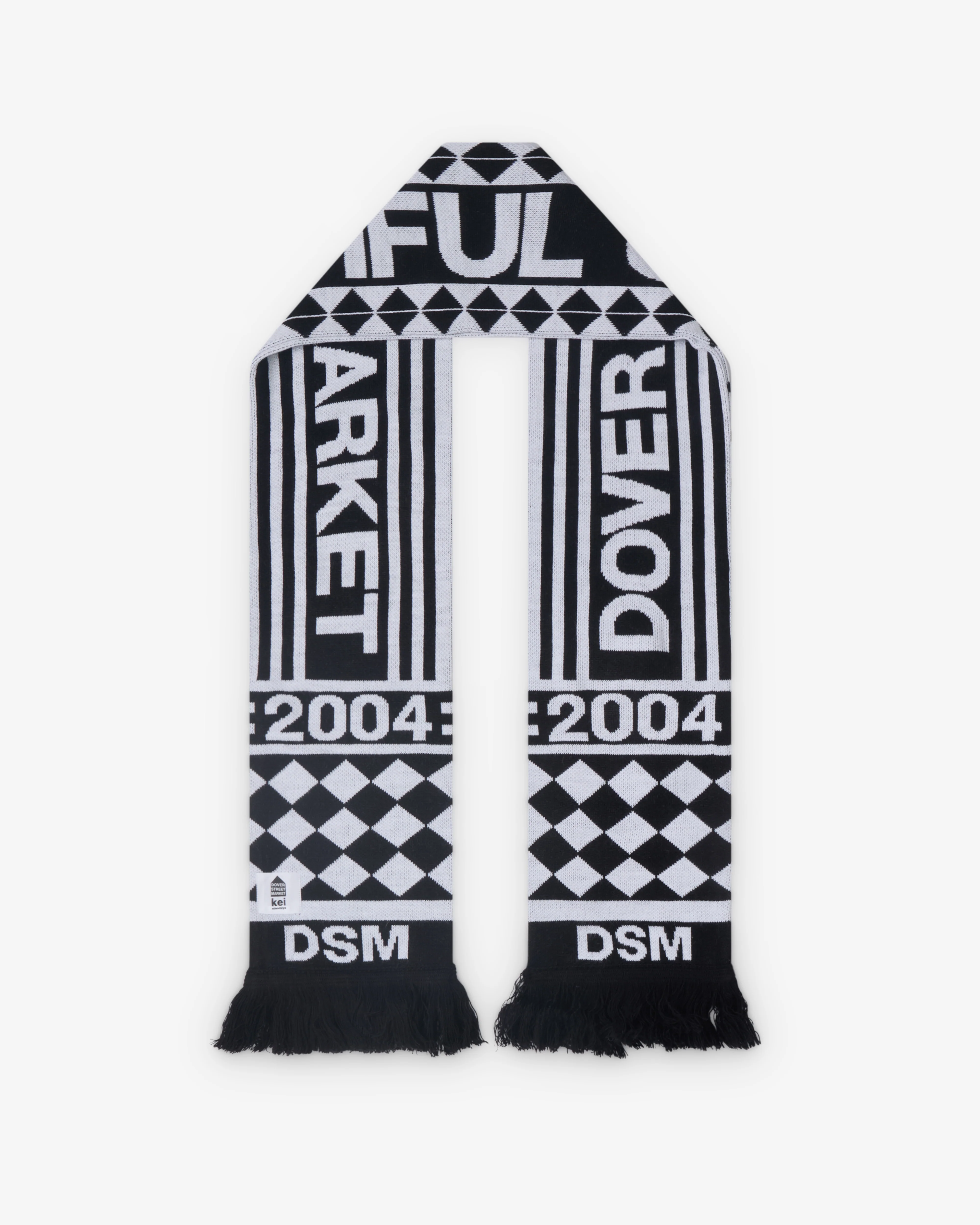 DSM Kei Ninomiya - Men's Beautiful Chaos Football Scarf - (Black/White)
