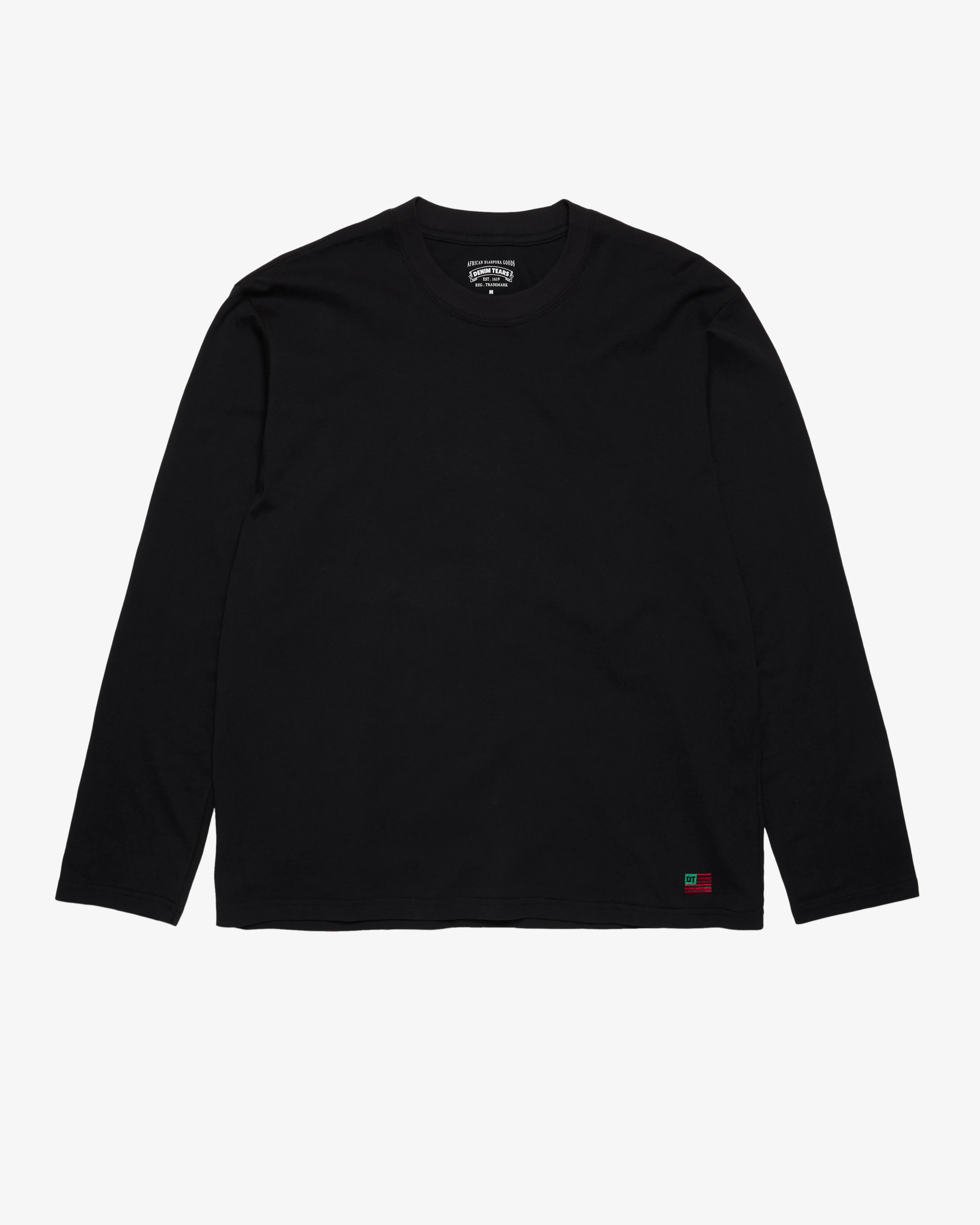 Denim Tears - Men's Long Sleeve Flag Tee - (Black)