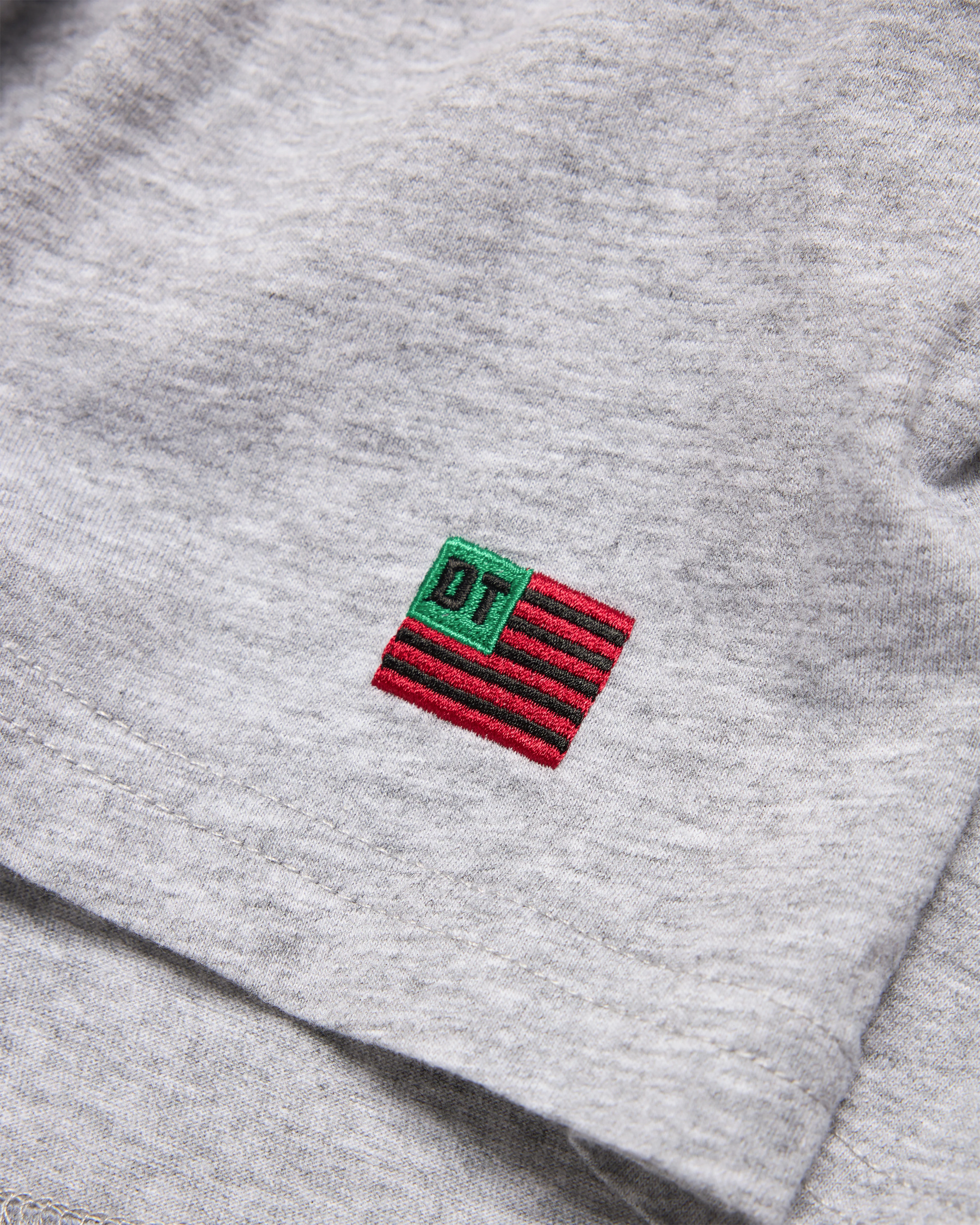 Denim Tears - Men's Long Sleeve Flag Tee - (Grey)