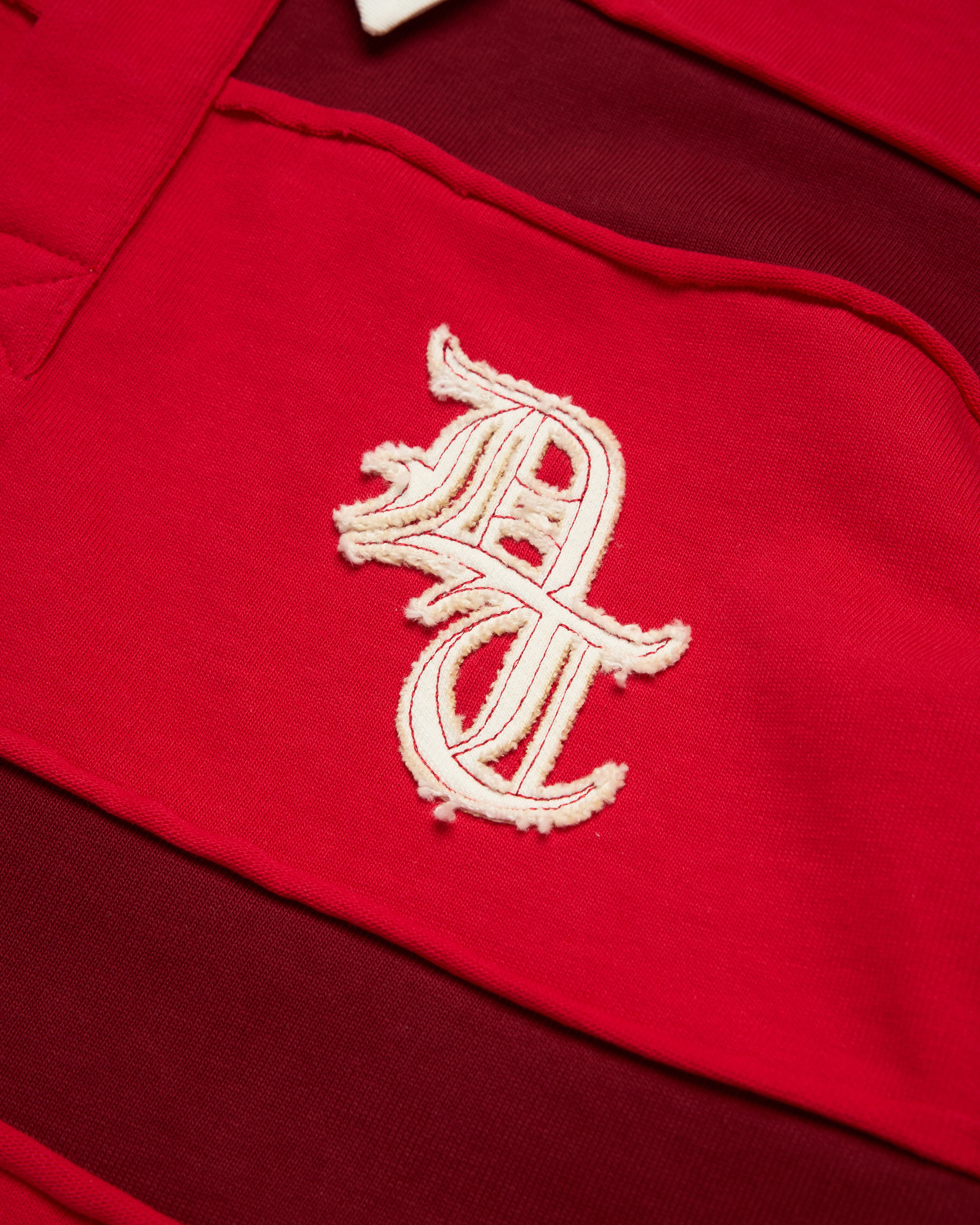 Denim Tears - Men's Denim U Paneled Rugby - (Red)