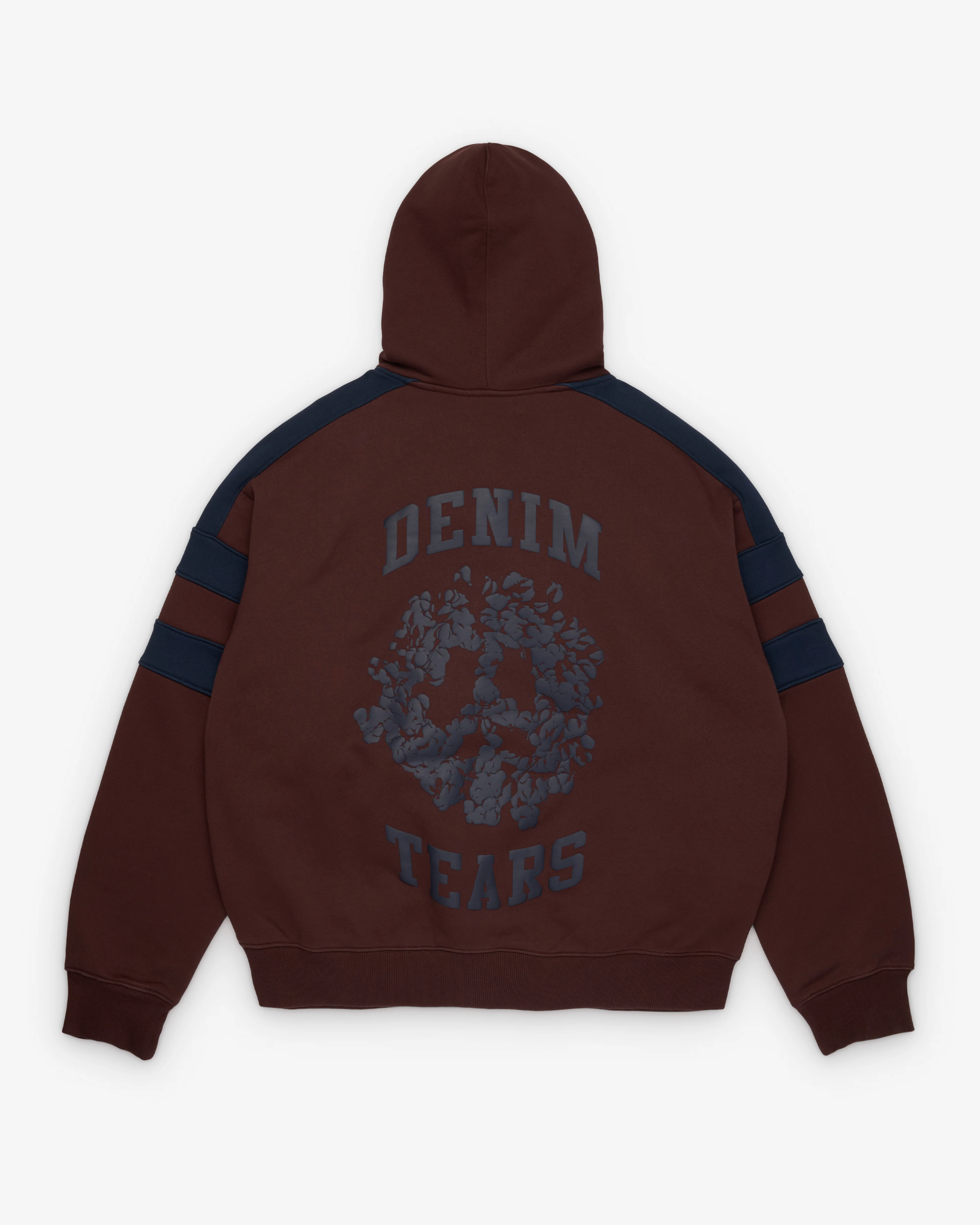 Denim Tears - Men's Denim U Paneled Zip Hoodie - (Brown)