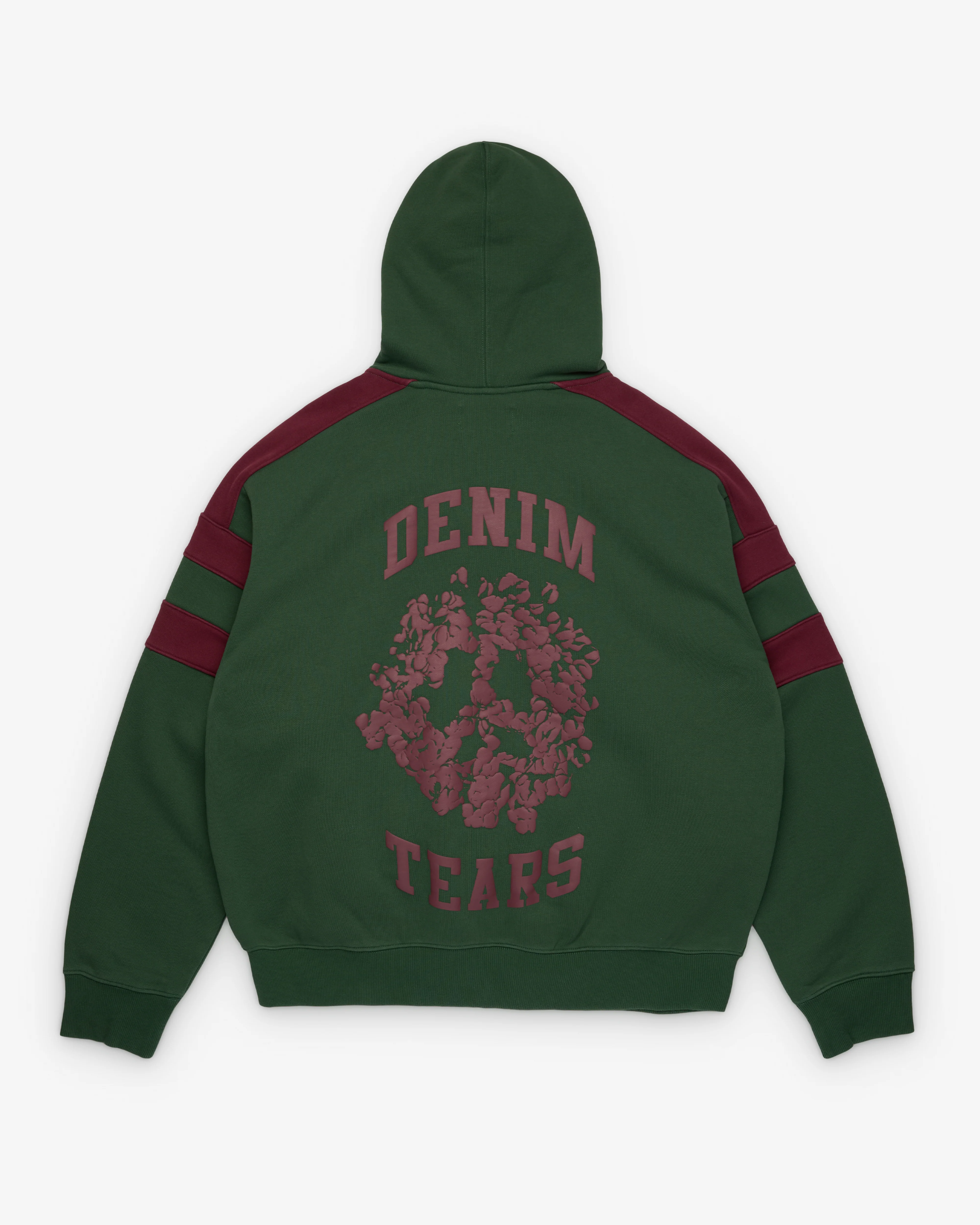 Denim Tears - Men's Denim U Paneled Zip Hoodie - (Green)
