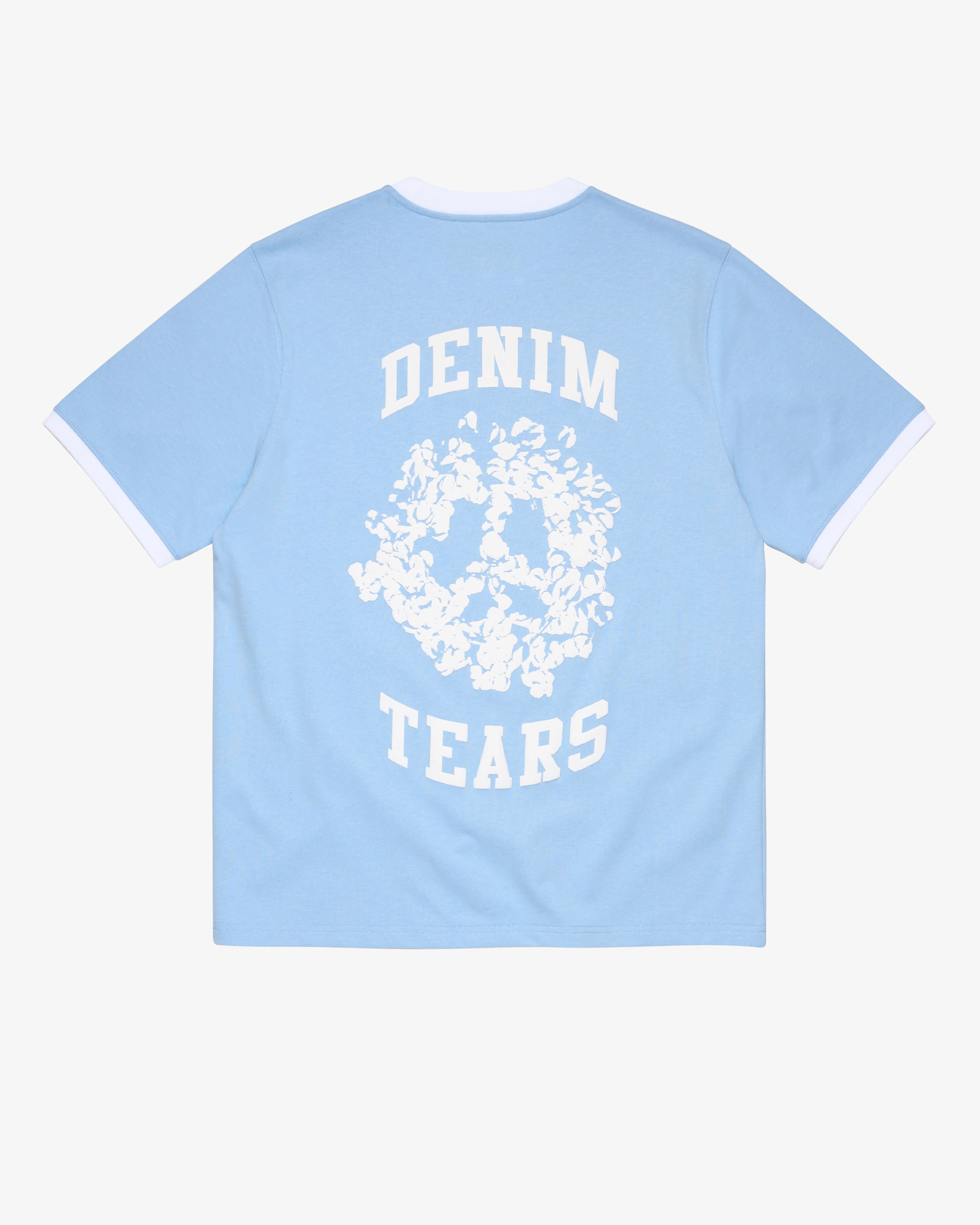 Denim Tears - Men's Denim U Ringer Tee - (Light Blue)
