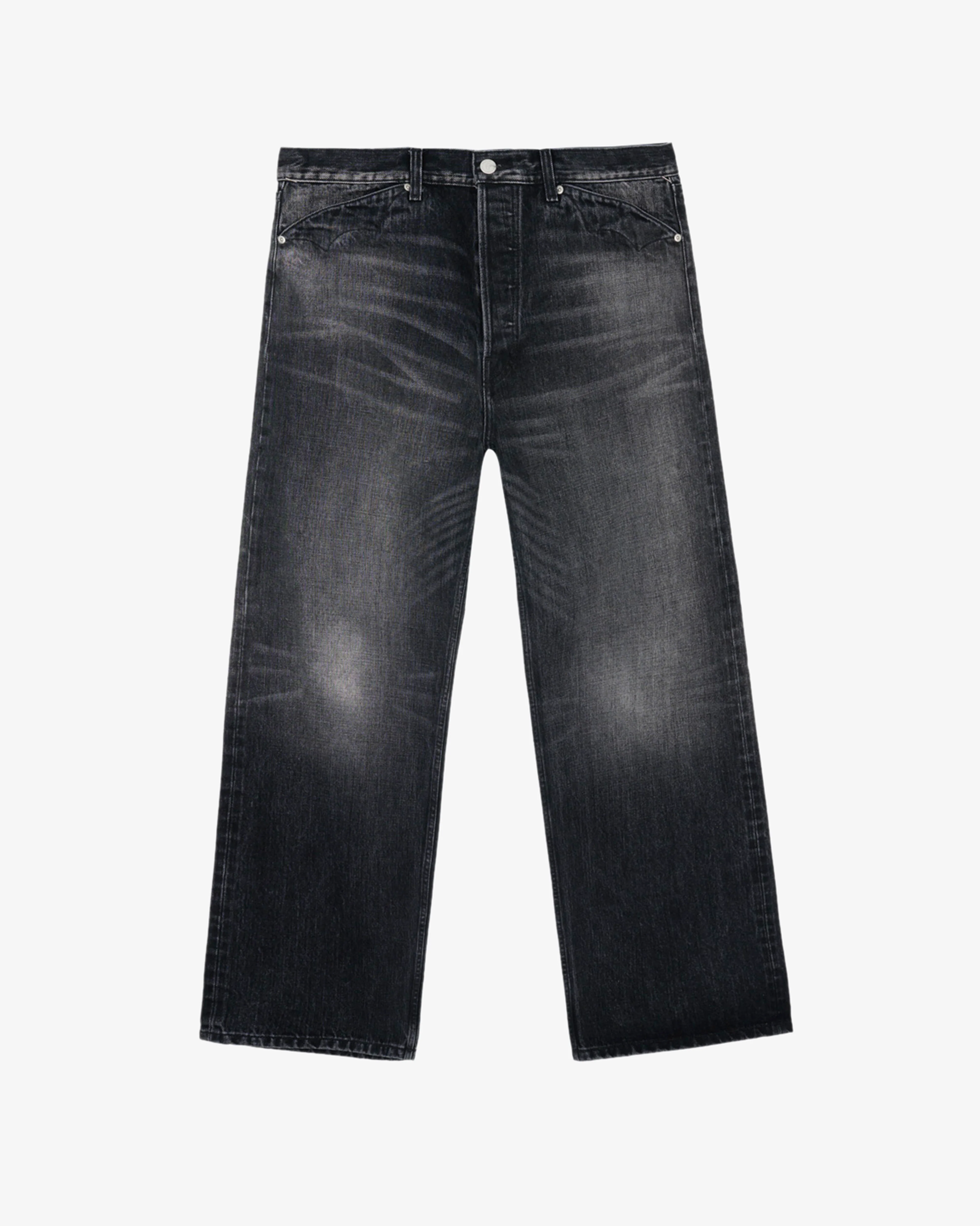 Brain Dead - Men's Type 00 13.2oz Selvedge Denim Pant - (Washed Black)