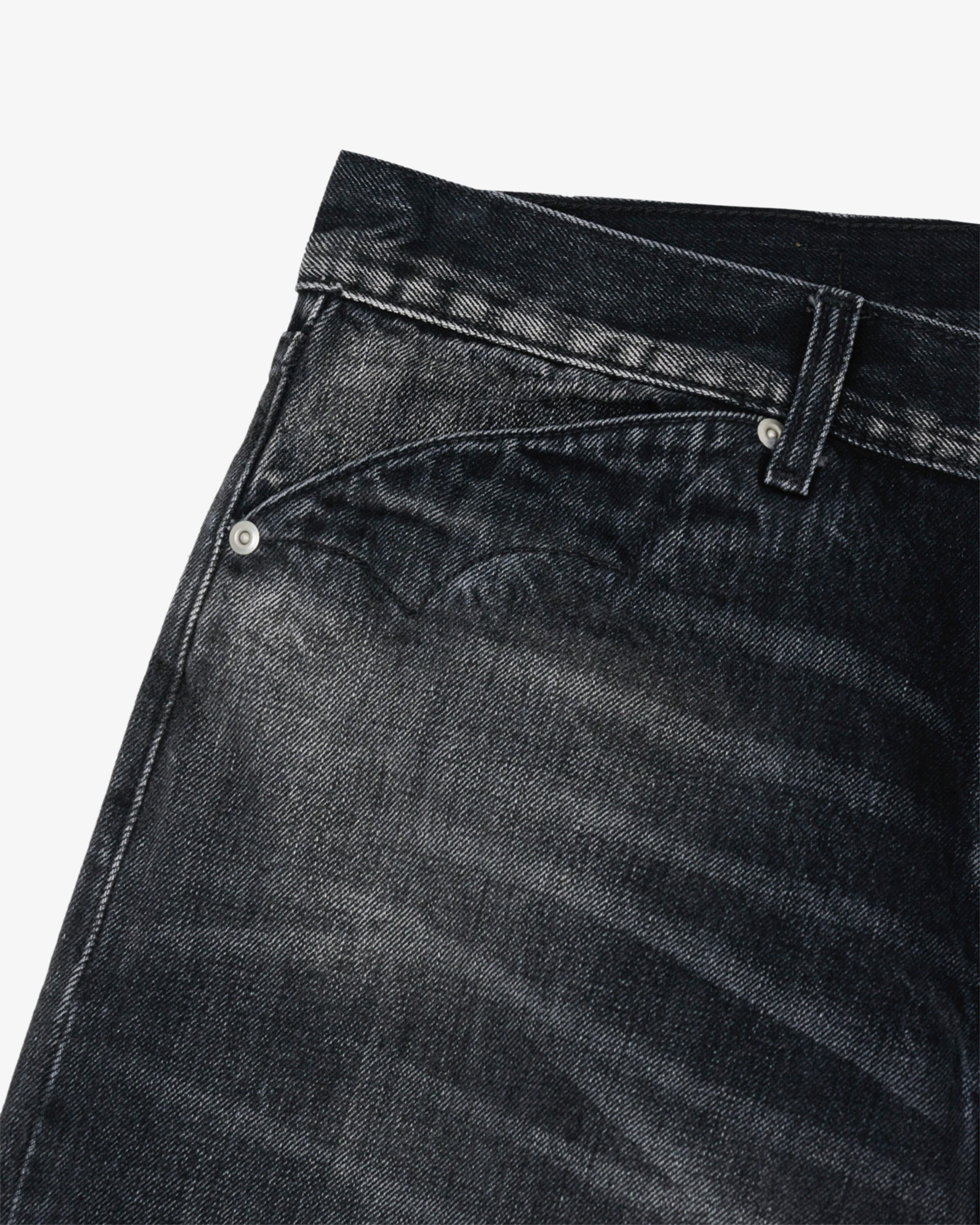 Brain Dead - Men's Type 00 13.2oz Selvedge Denim Pant - (Washed Black)