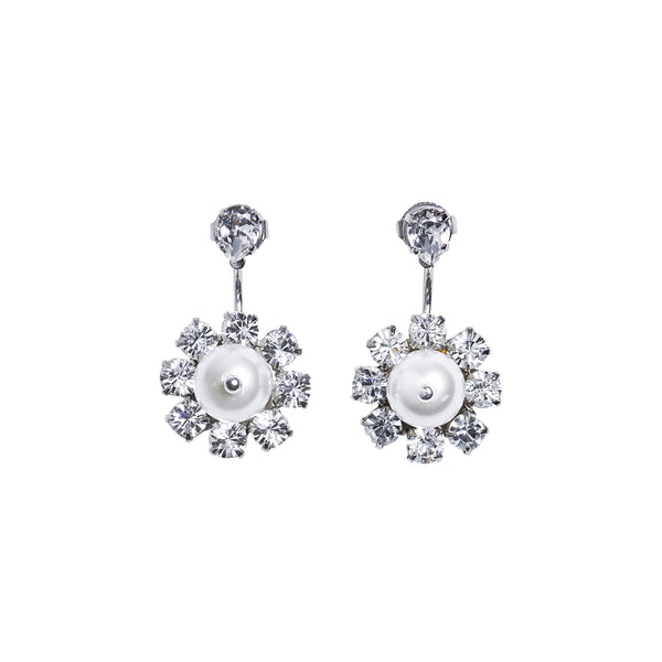 Simone Rocha - Women
s Double Ended Daisy Earrings - (Pearl Crystal)