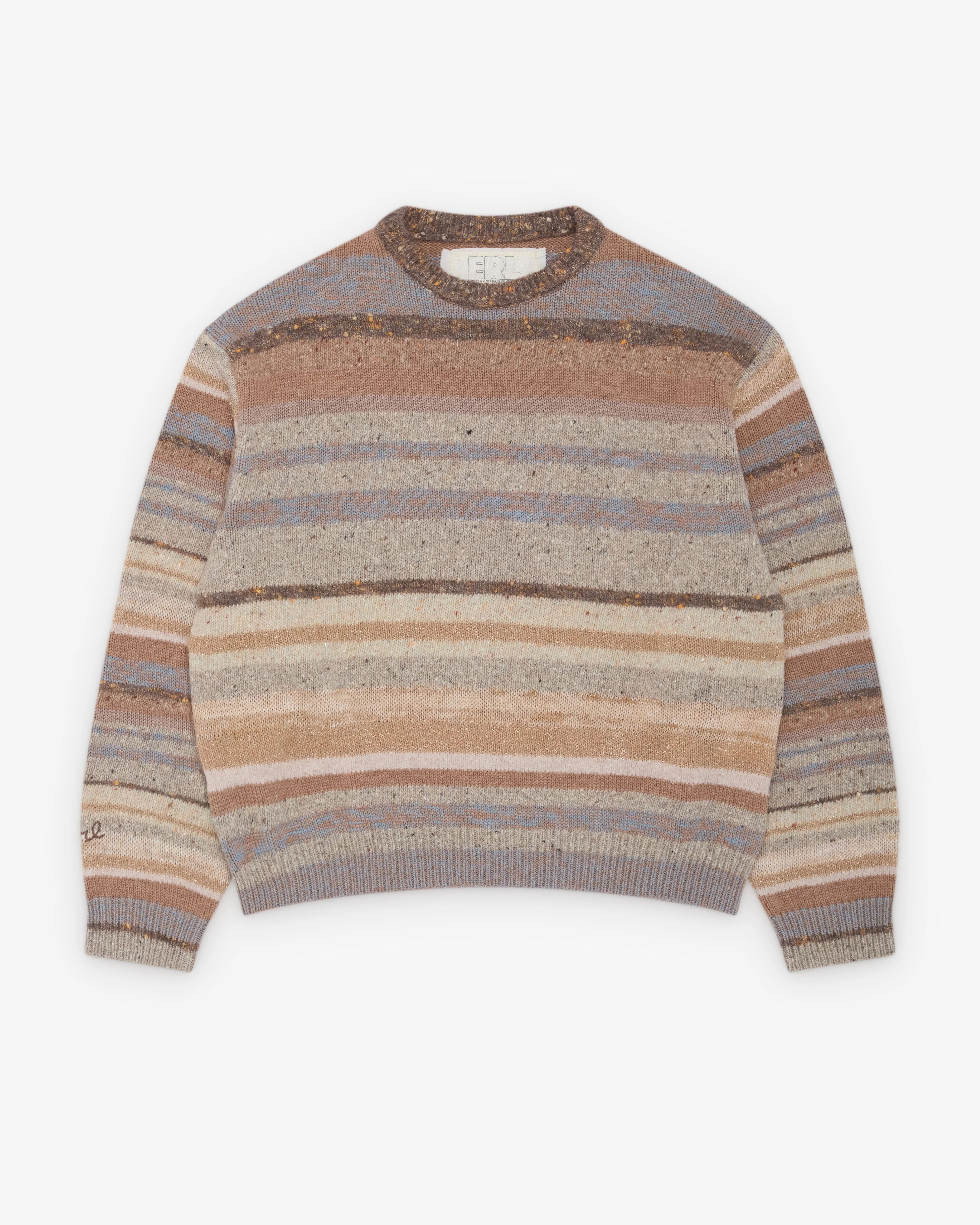ERL - Men's Striped Sweater - (Brown)