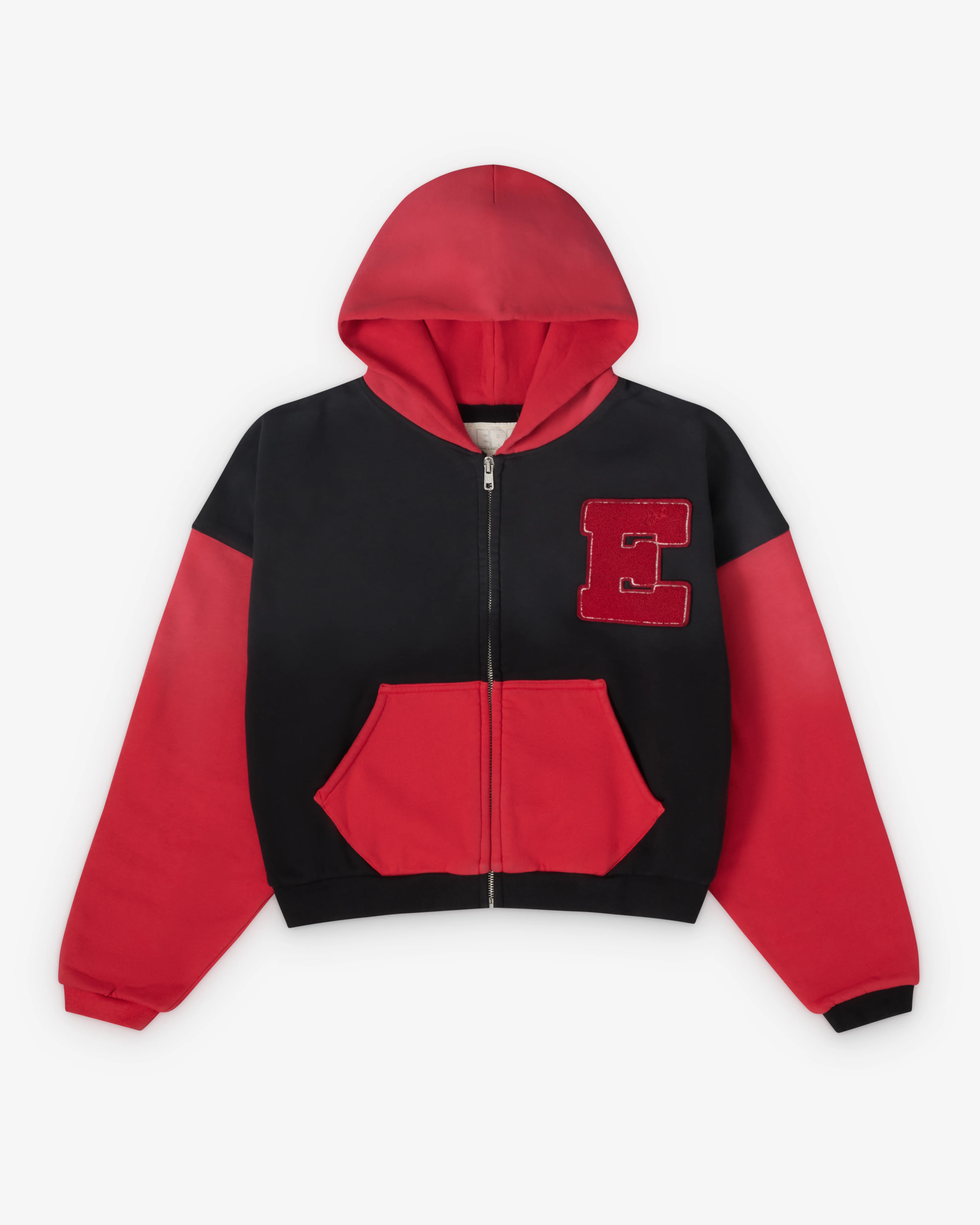 ERL - Men's Varsity Hoodie - (Black/Red)