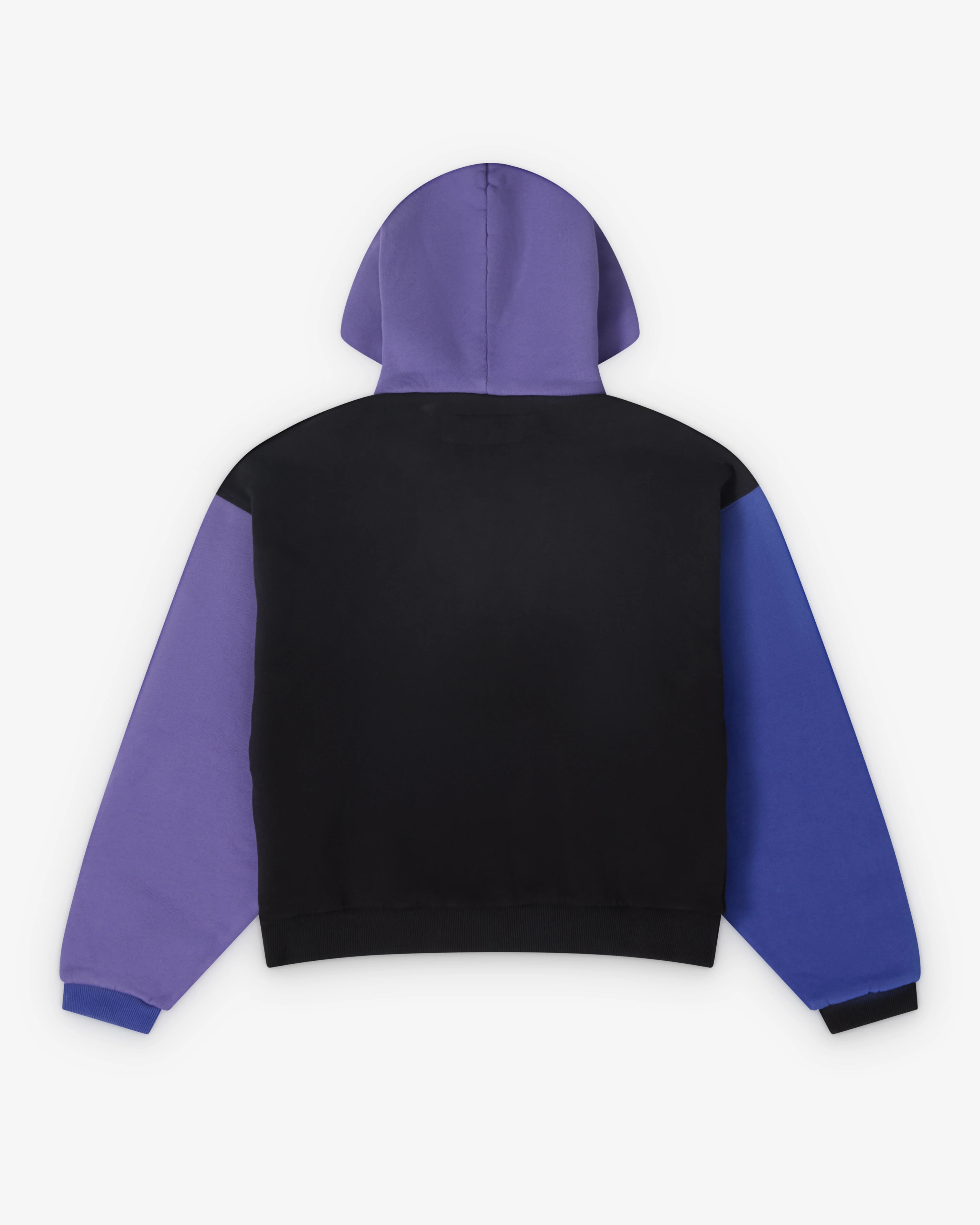 ERL - Men's Color Block Hoodie - (Black/Purple)