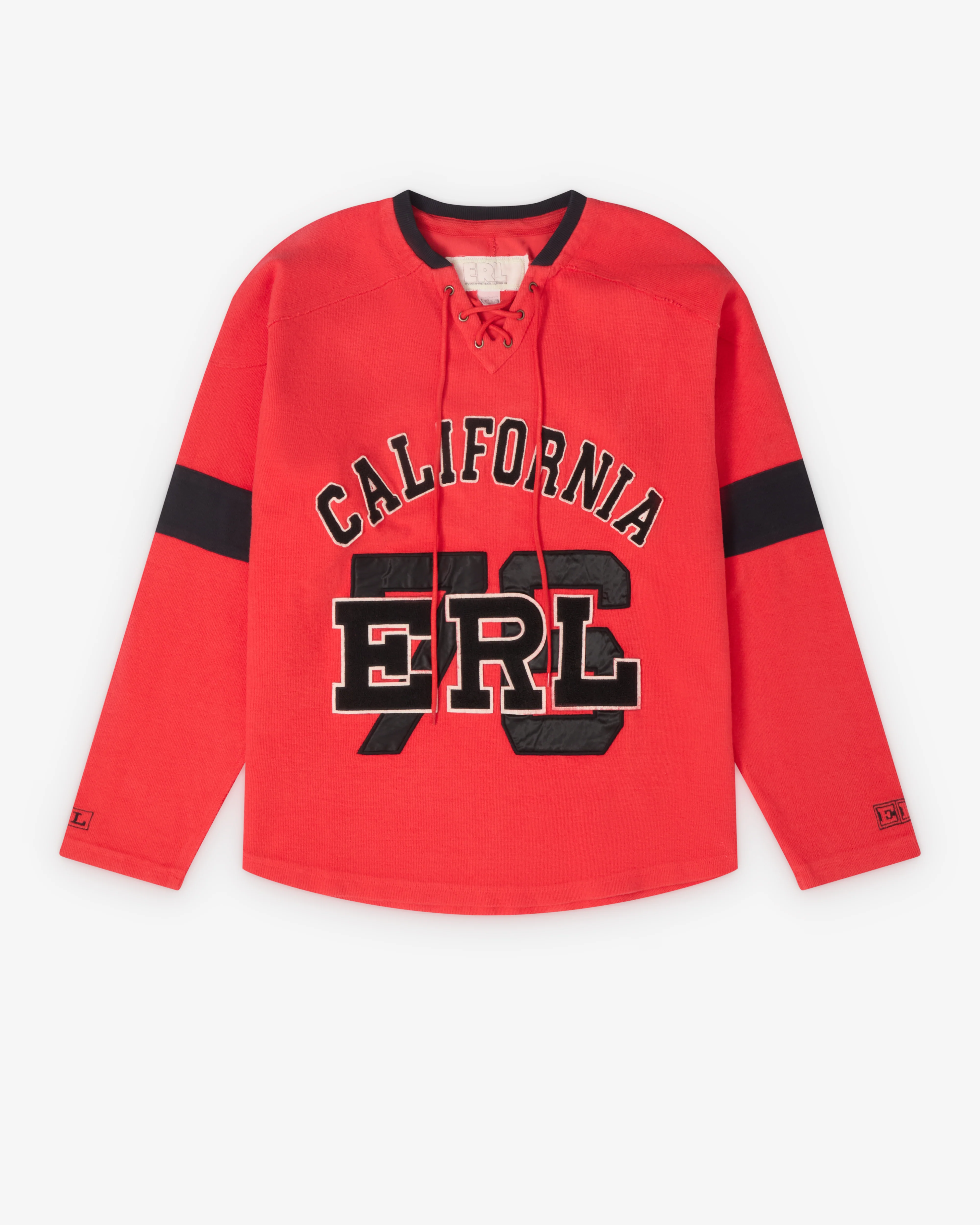 ERL - Men's Red Hockey Sweatshirt - (Red)