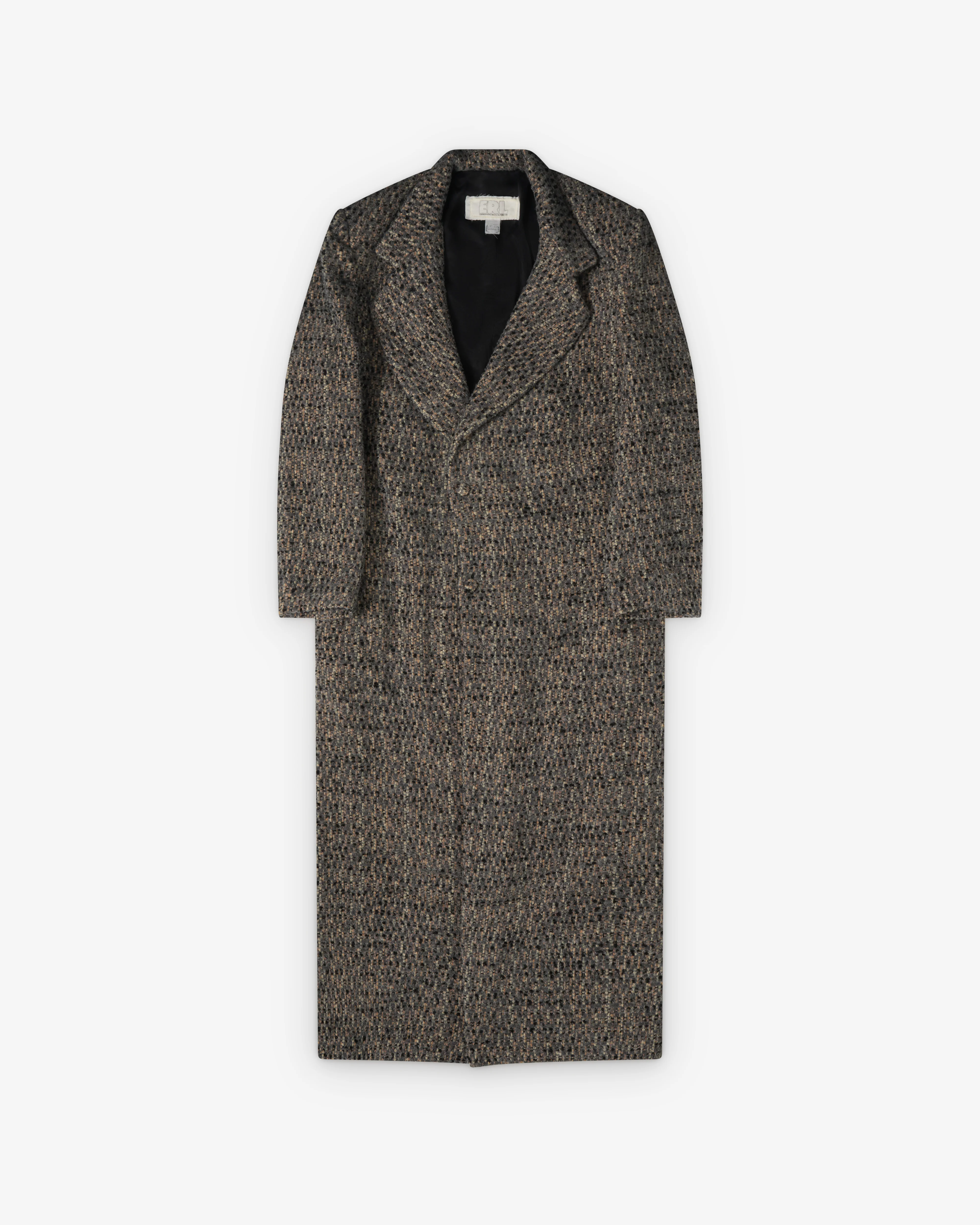 ERL - Men's Textured Wool Overcoat - (Gray)